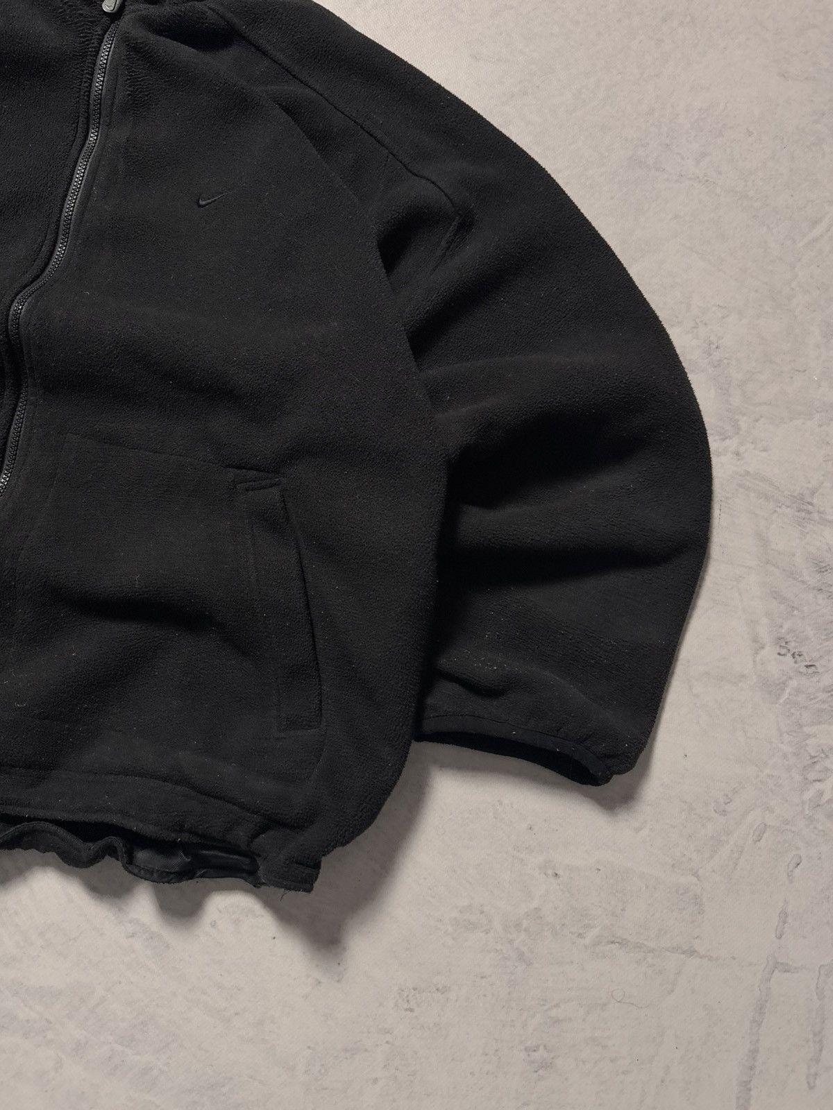 Nike × Vintage 90s Nike Vintage Double Sided Teddy Fleece/Nylon Jacket Y2K Size US L / EU 52-54 / 3 - 8 Thumbnail