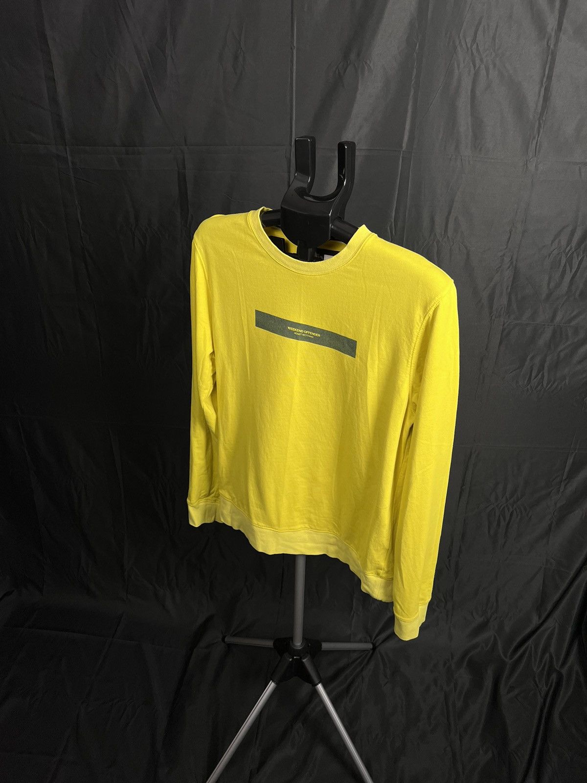 🔴 Weekend Offender yellow sweatshirt admit nothing sweater