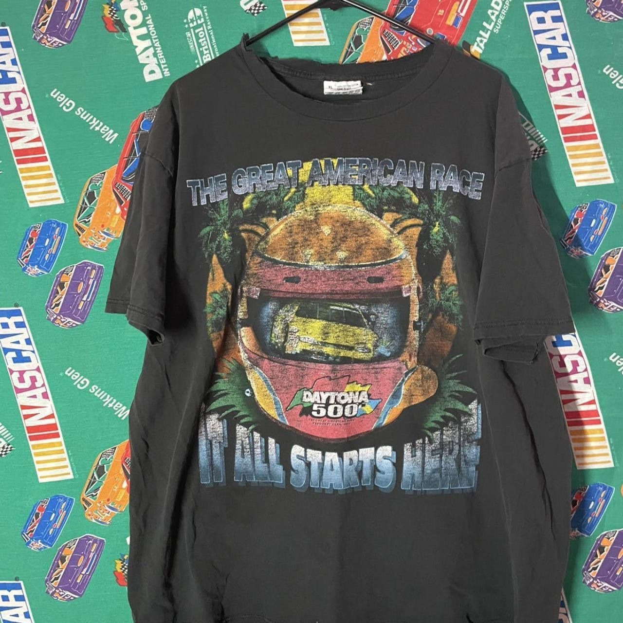 NASCAR Bundle Vintage Daytona 500 Shirt & Hat NASCAR Racing Size US XL / EU 56 / 4 - 3 Thumbnail