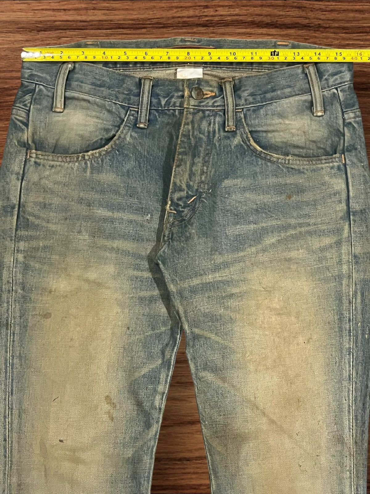 Undercover Led Rechwe Fragment Design Mud Washed Thunder Flare Jeans Size US 30 / EU 46 - 14 Thumbnail