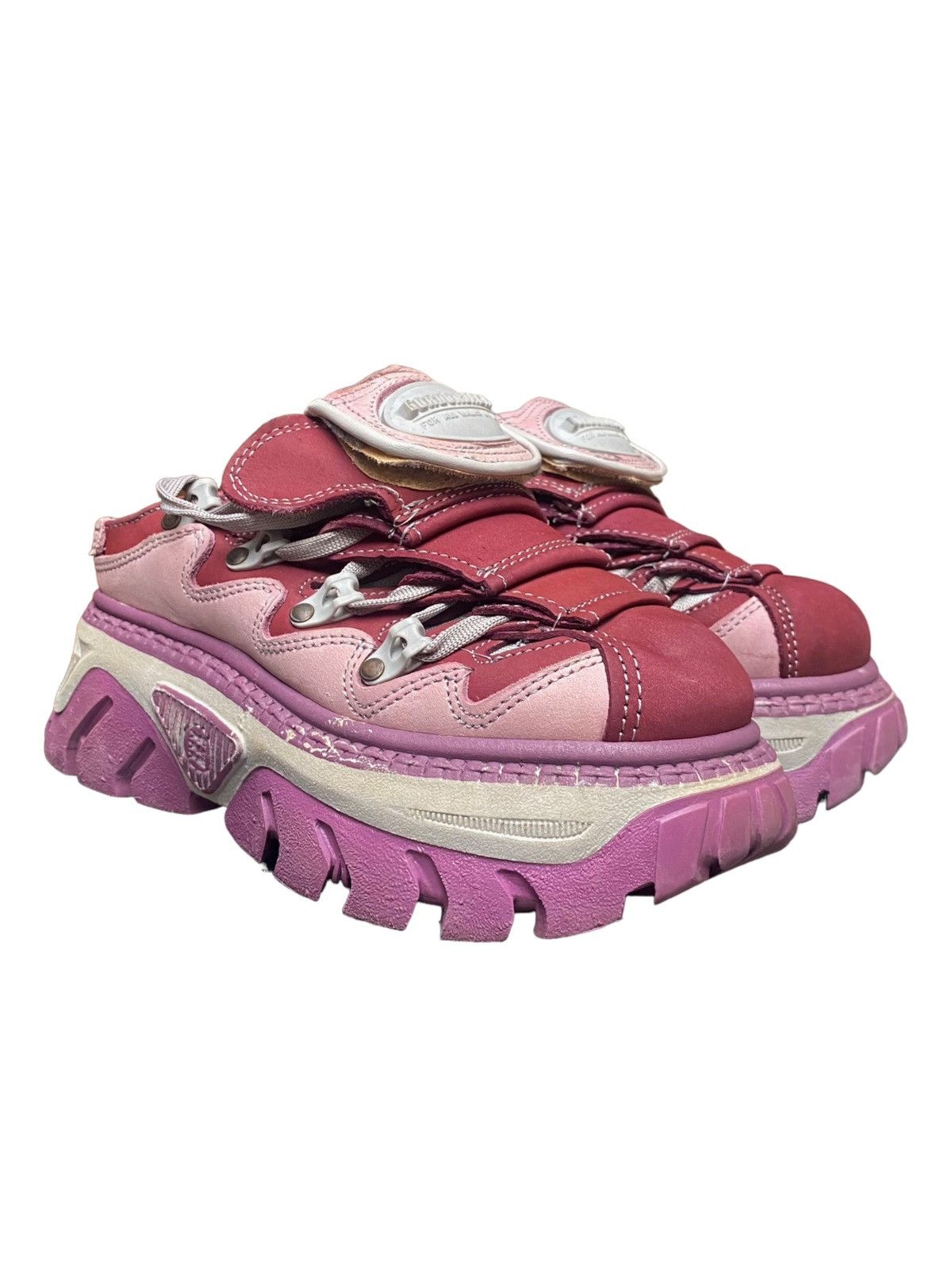 image of Avant Garde x New Rock Vintage Gordon Jack Platform Boots in Purple Pink, Women's (Size 6)