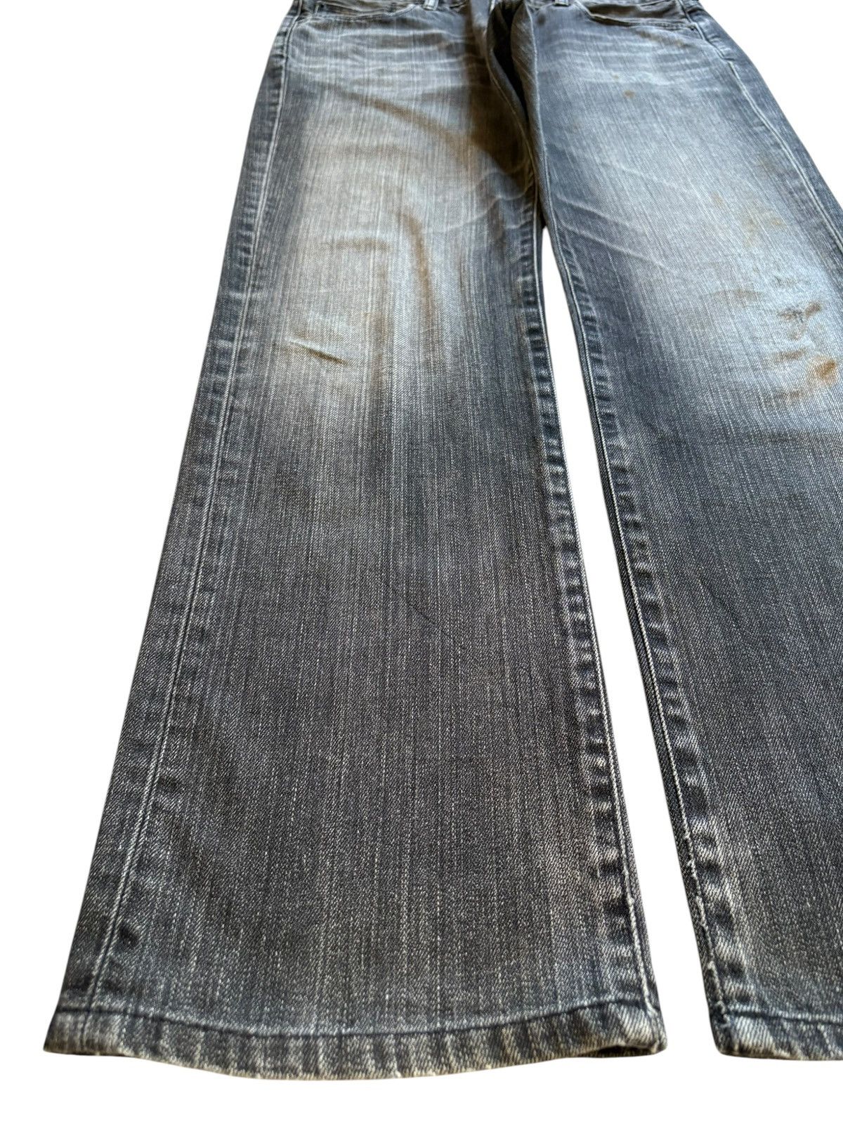 Japanese Brand × Jun Takahashi × Uniqlo Vintage Uniqlo Mud Wash Loose Baggy Black Jeans Size US 34 / EU 50 - 6 Thumbnail