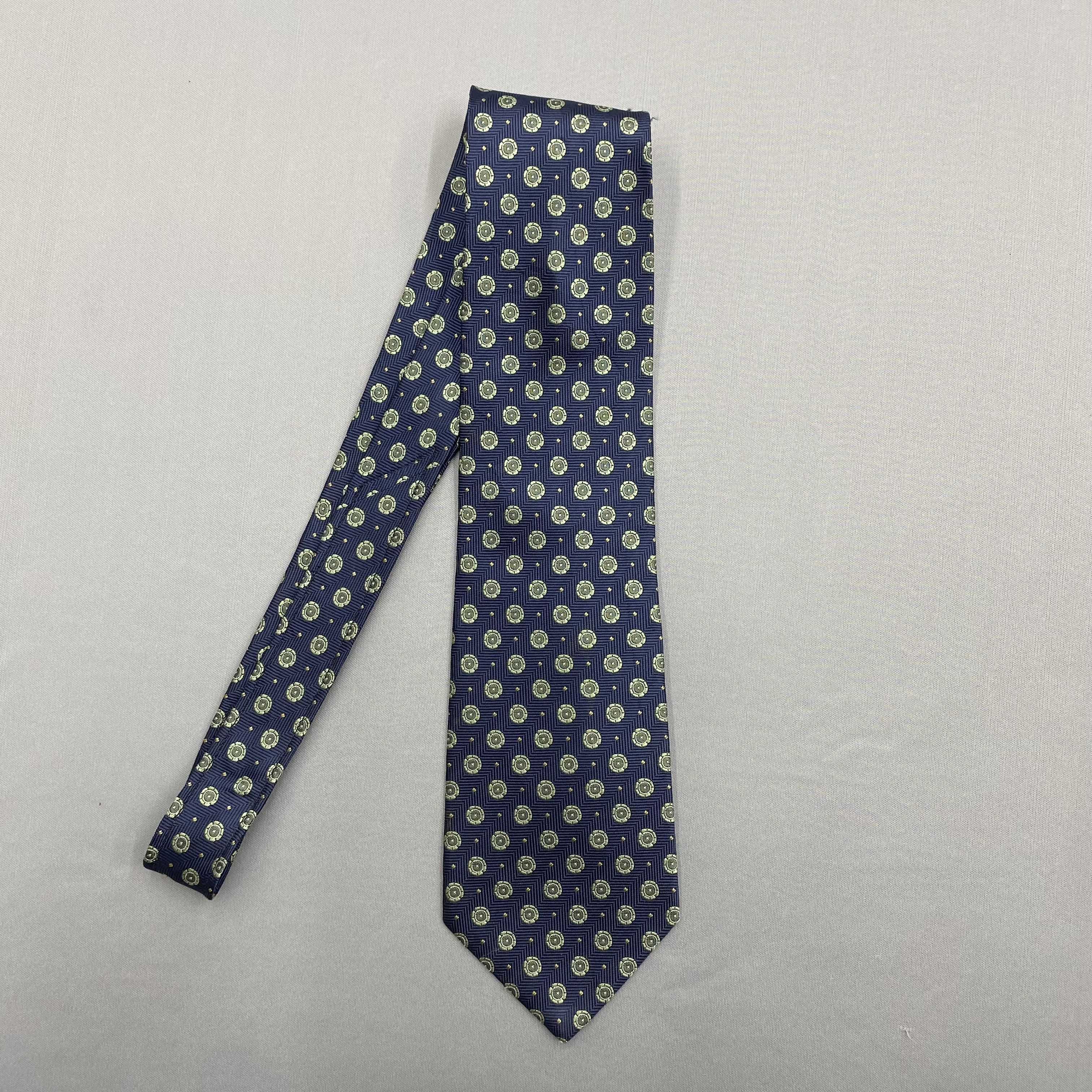DAKS Vintage Daks SILK Necktie Cravate Pure Silk Neck Tie Size ONE SIZE - 4 Thumbnail