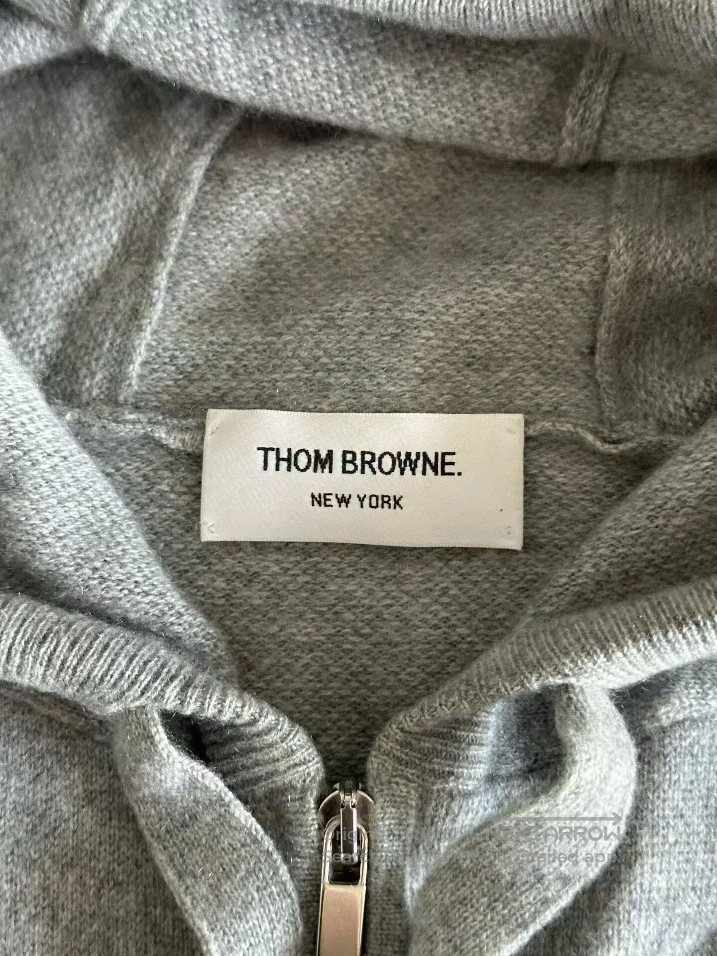 Thom Browne Thom Browne Gray Cashmere Zip Hoodie. Size US XL / EU 56 / 4 - 3 Thumbnail