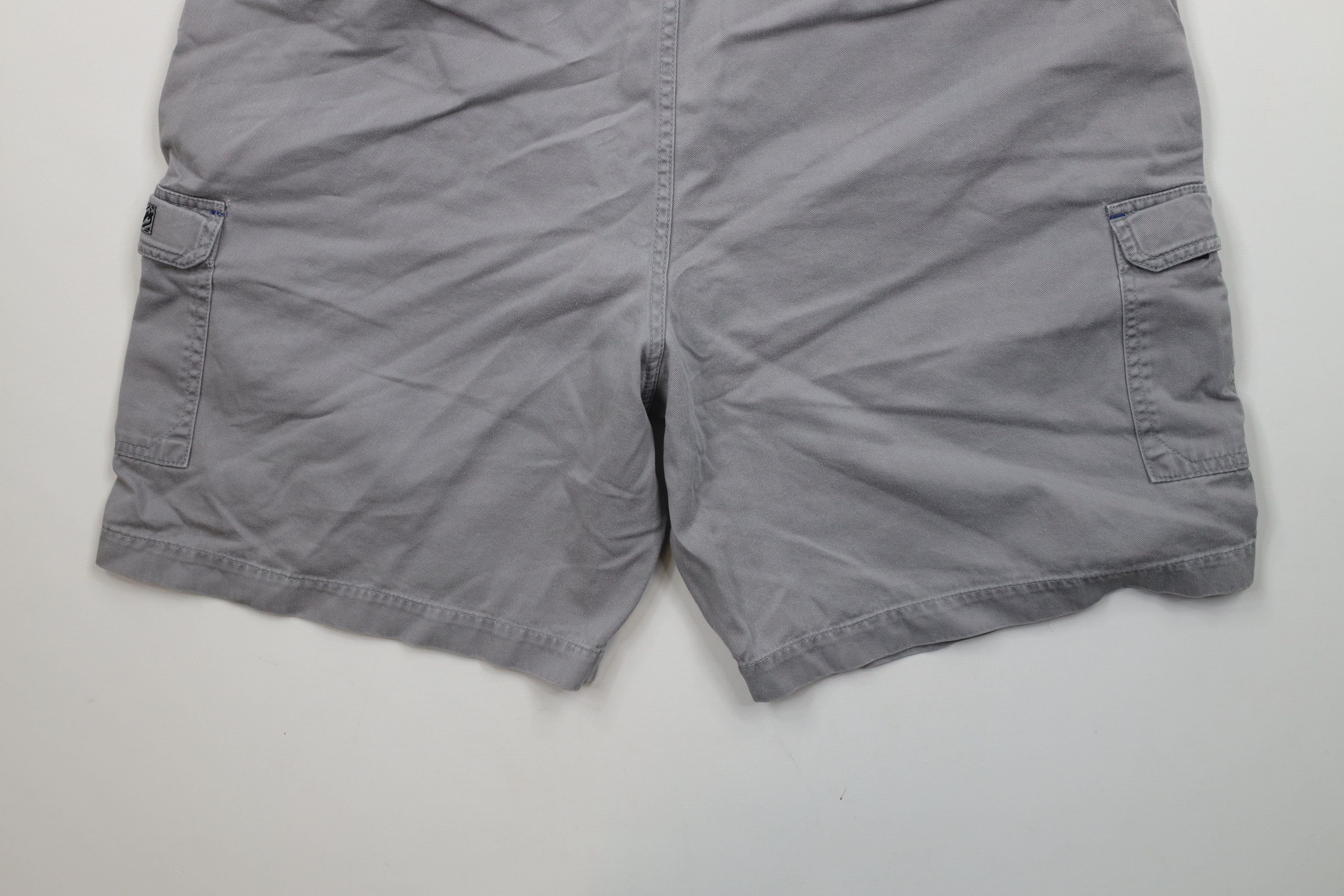 Billabong × Vintage Vintage 90s Y2K Billabong Surfing Baggy Cargo Shorts Gray Size US 40 / EU 56 - 12 Thumbnail