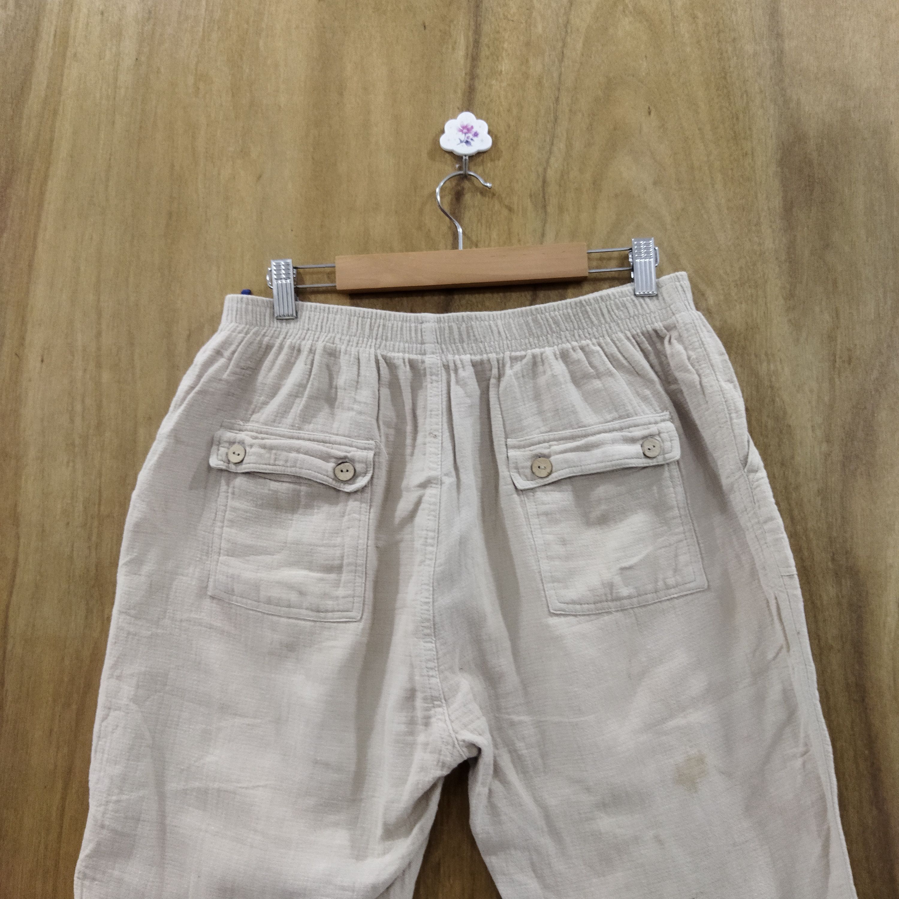 Japanese Brand JAPANESE. BRAND CREAM SPRING WAIST BUSH PANTS Size US 33 - 7 Thumbnail