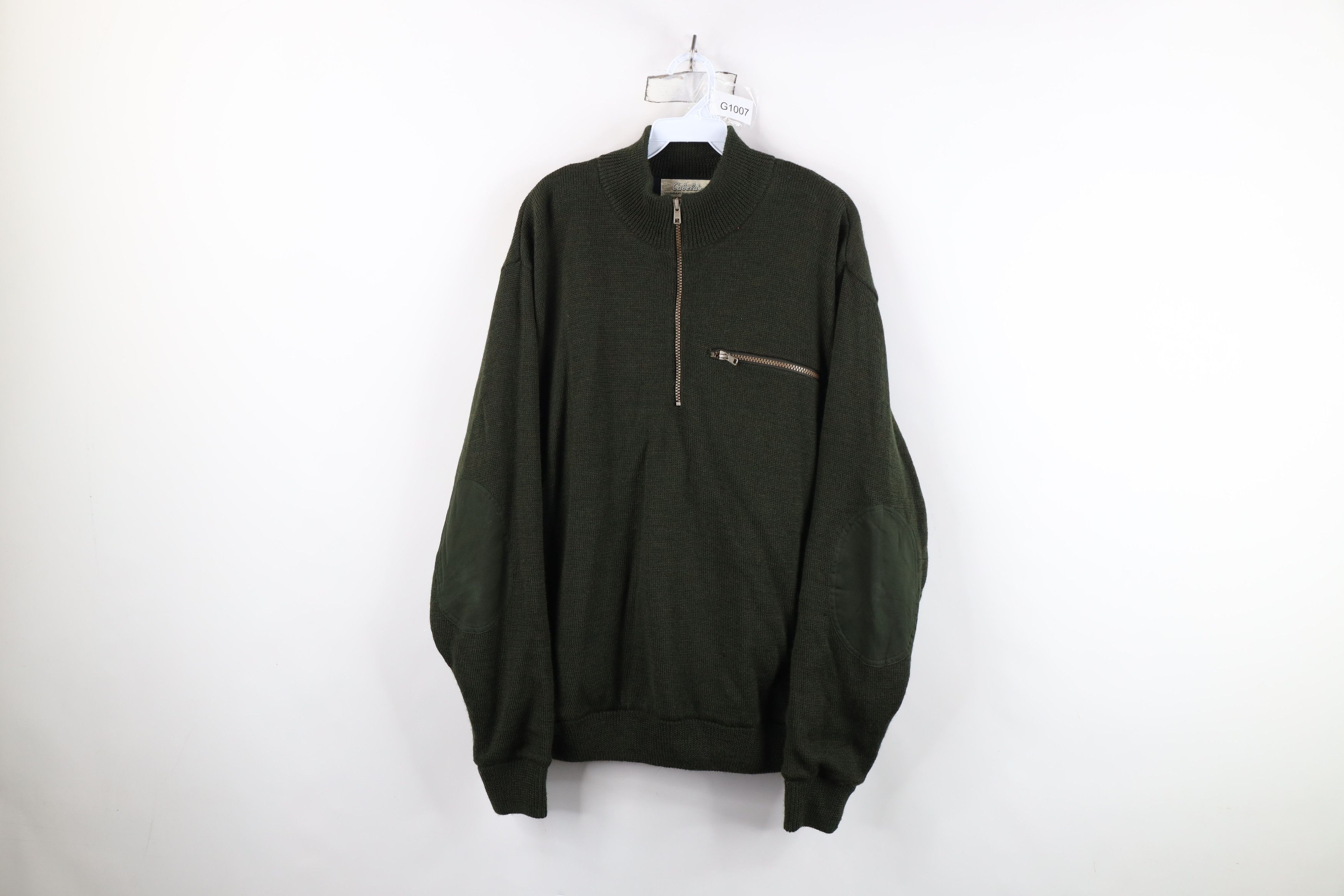 Cabelas Vintage Cabelas Wind Shear Half Zip Sweater Jacket Swacket Size US L / EU 52-54 / 3 - 1 Thumbnail