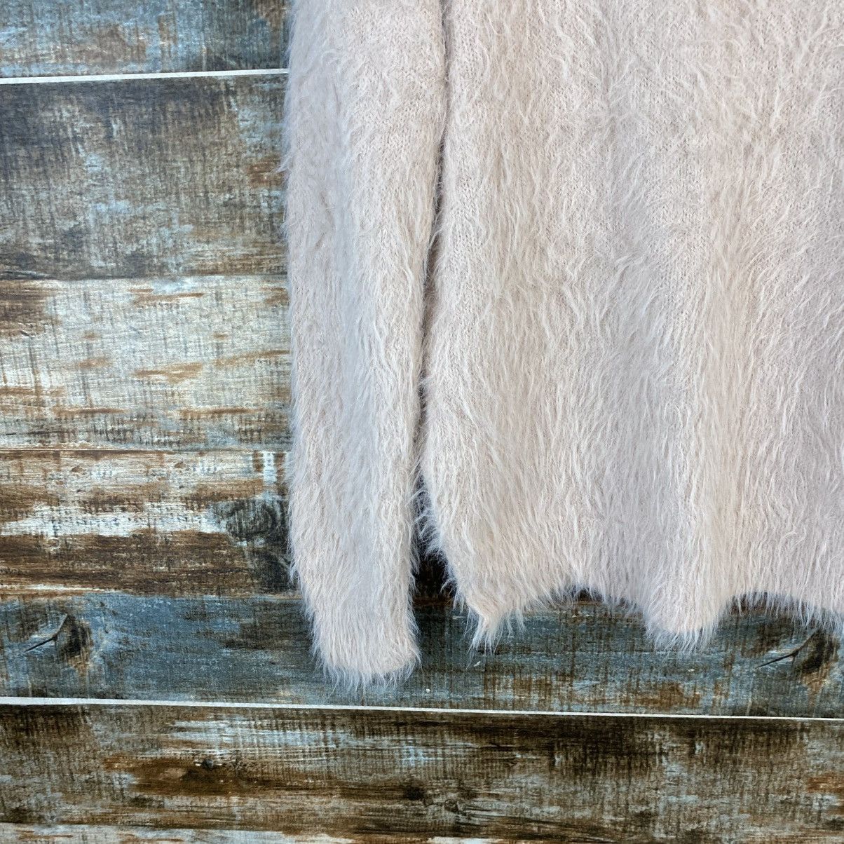 Japanese Brand DL Khalita Pink fur shaggy Knitwear #C1063 Size M / US 6-8 / IT 42-44 - 15 Thumbnail