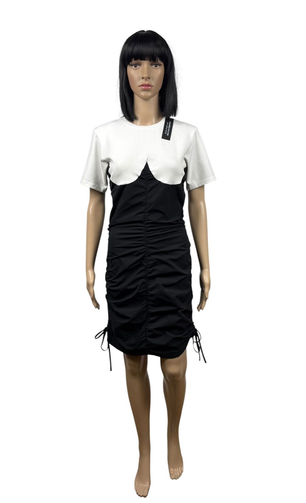 Maniere De Vior Maniere De Voir Ruched T-Shirt Dress Cotton size UK10 Size M / US 6-8 / IT 42-44 - 2 Thumbnail