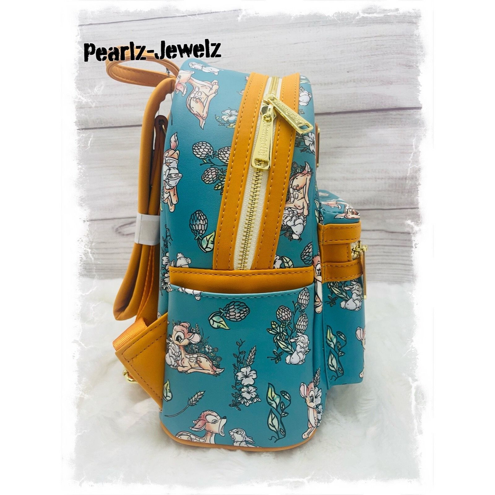 Loungefly Bambi Thumper Forest Floral Allover AOP Mini Backp