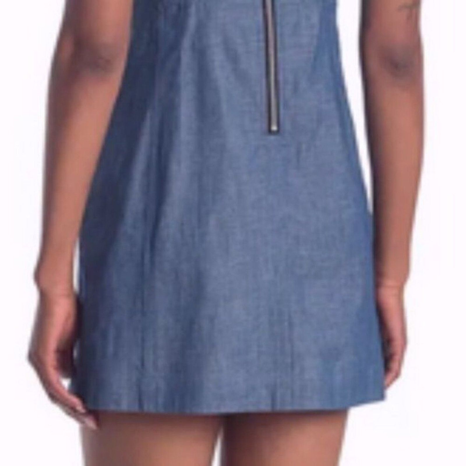 Rag & Bone rag & bone Suffolk Chambray Mini Dress Blue 12 Size XL / US 12-14 / IT 48-50 - 5 Thumbnail