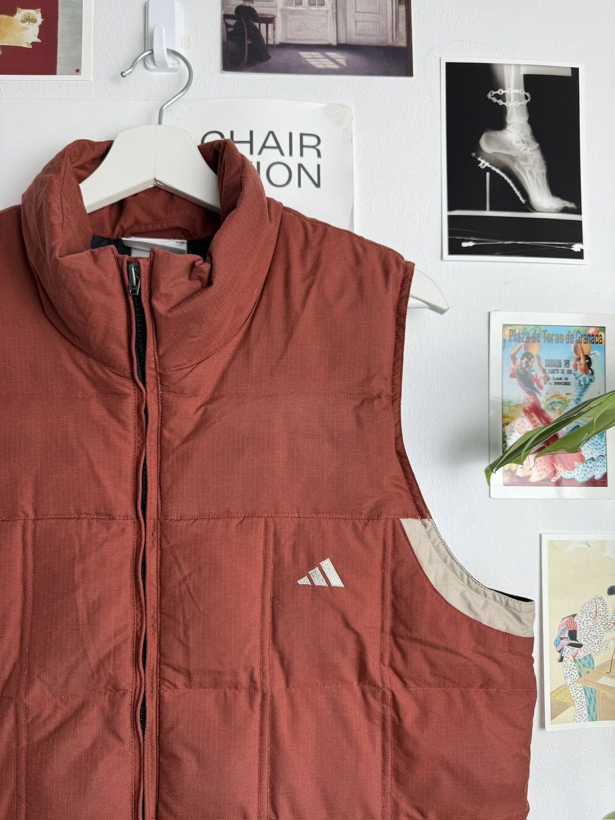 Adidas × Vintage Adidas small logo puffer vest gilet S blockcore streetwear Size US S / EU 44-46 / 1 - 3 Thumbnail