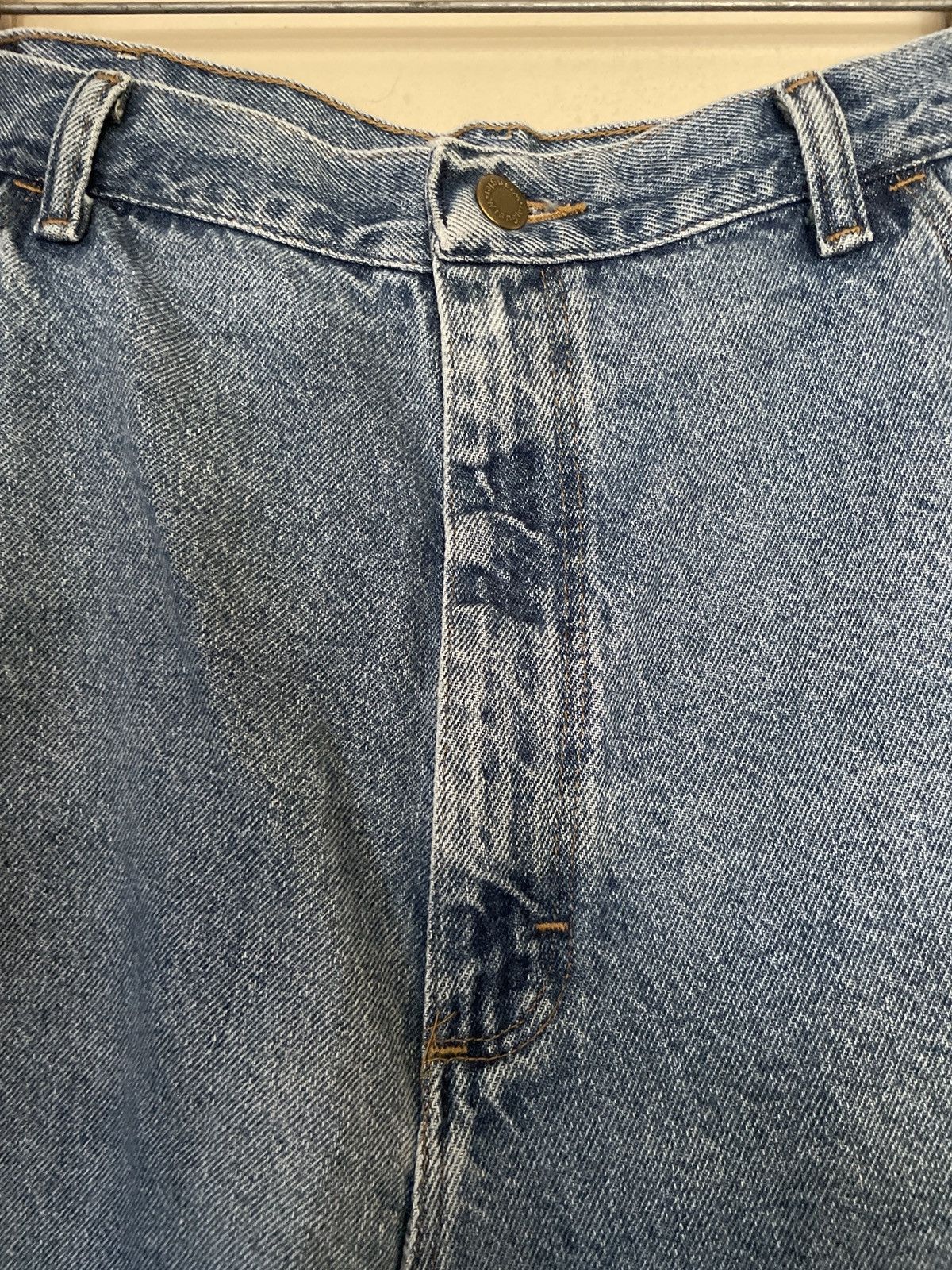 Vintage × Wrangler Wrangler Utility Jean Shorts Men’s Size 38 JORTS Blue Denim Size US 38 / EU 54 - 2 Thumbnail