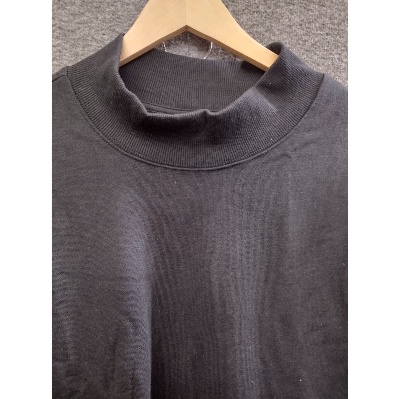 Vintage DSG Women's Crop Mock Neck Pullover Sweatshirt Black Stripe 2X Fashion Activewear, Casual, Travel Men's? No gender specified - end with Womens Size XXL / US 16-18 / IT 52-54 - 3 Thumbnail