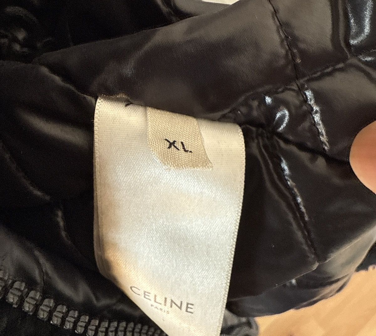 Celine Celine Homme Logo Embellished Fleece Hoodie Size US XL / EU 56 / 4 - 10 Thumbnail