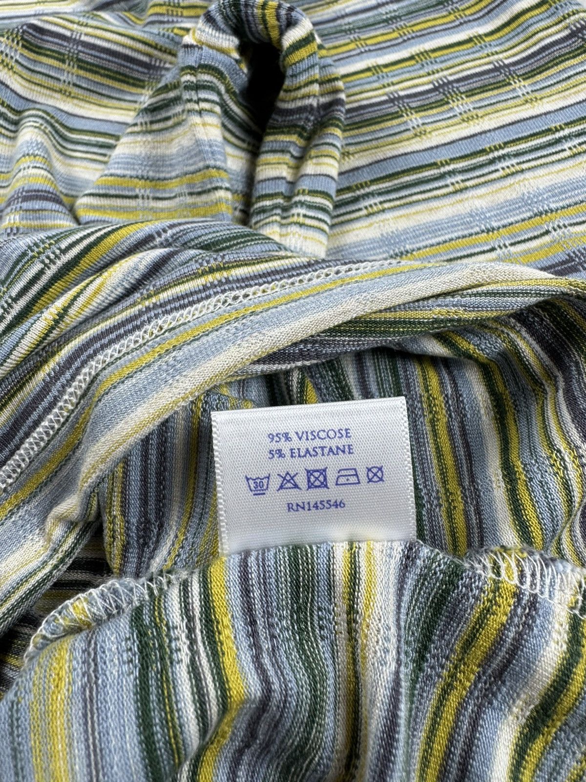 Vintage BRORA Viscose Striped 16 Size Longsleeve Pullover Sweatshirt Size XXL / US 16-18 / IT 52-54 - 13 Thumbnail