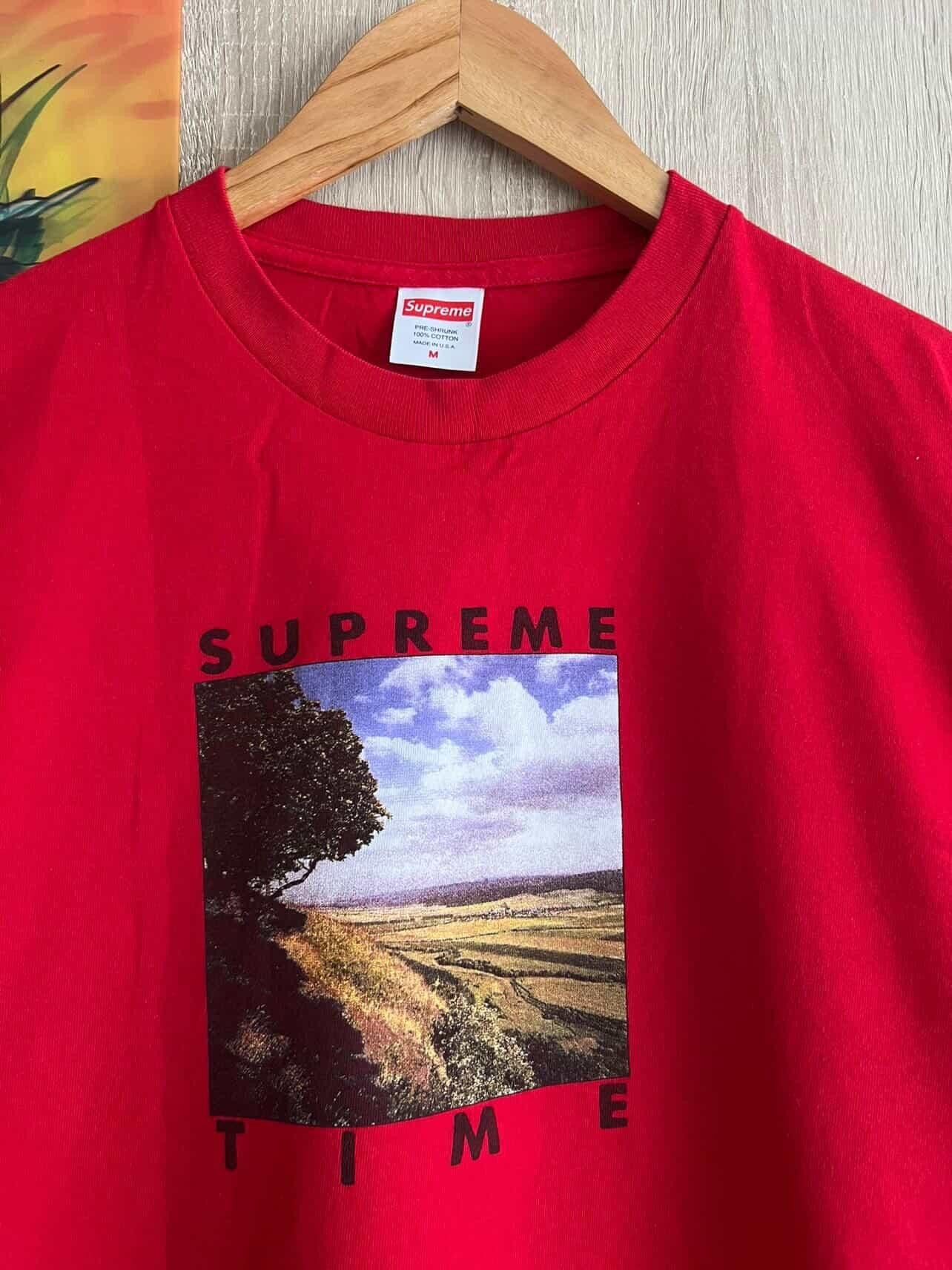 Supreme Supreme Time Tee 🔥 Size US M / EU 48-50 / 2 - 3 Thumbnail