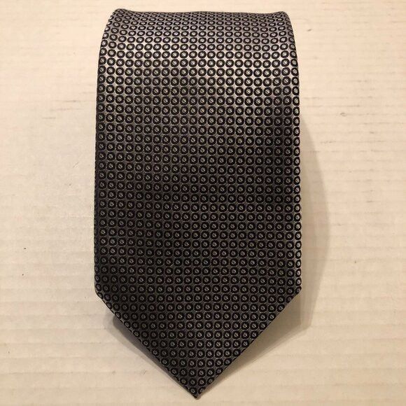 Ermenegildo Zegna ERMENEGILDO Zegna men's new gray silk tie 3 1/2" X 60" Size ONE SIZE - 1 Thumbnail