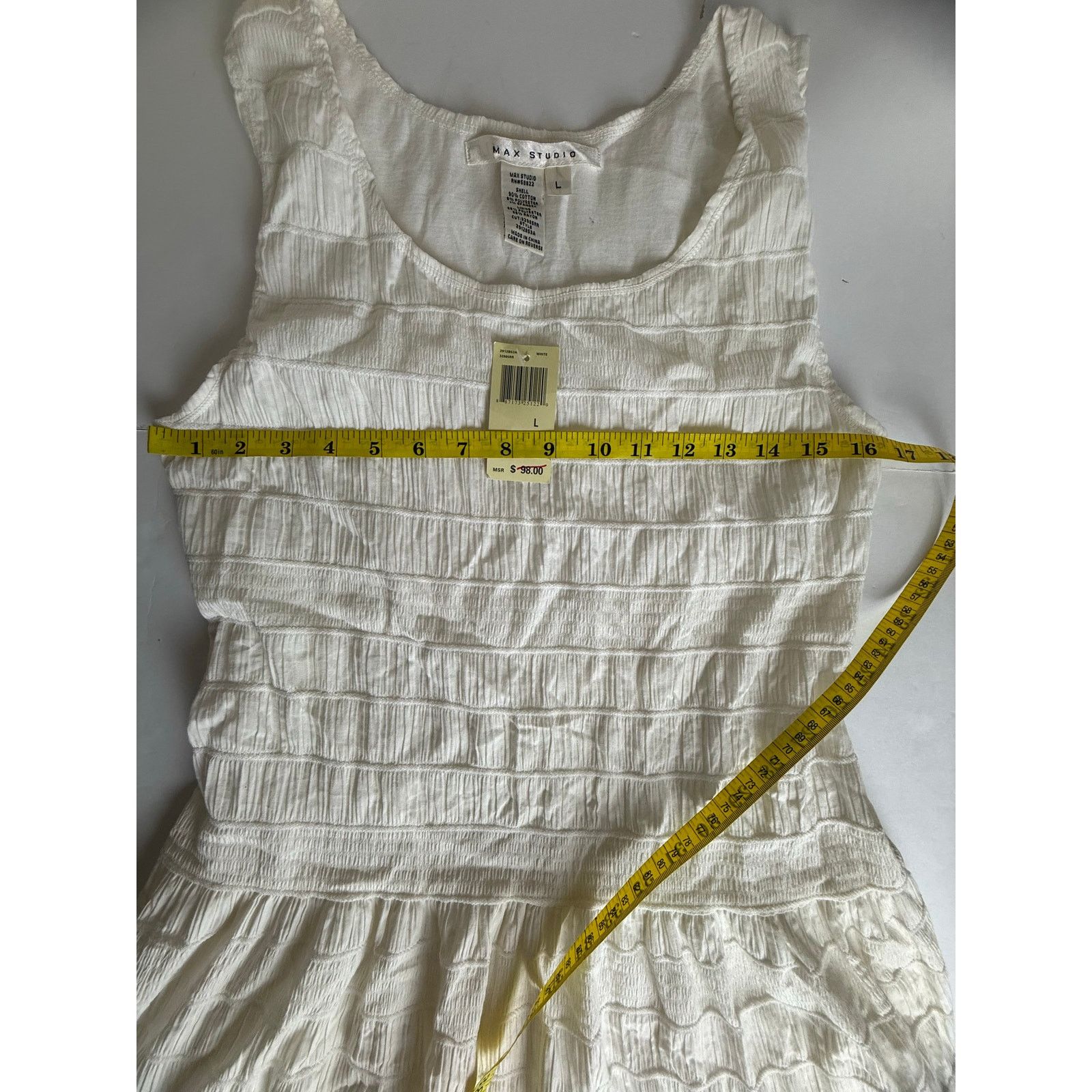 Other MAX STUDIO White Dress - Size Large - New with Tags Size L / US 10 / IT 46 - 8 Thumbnail