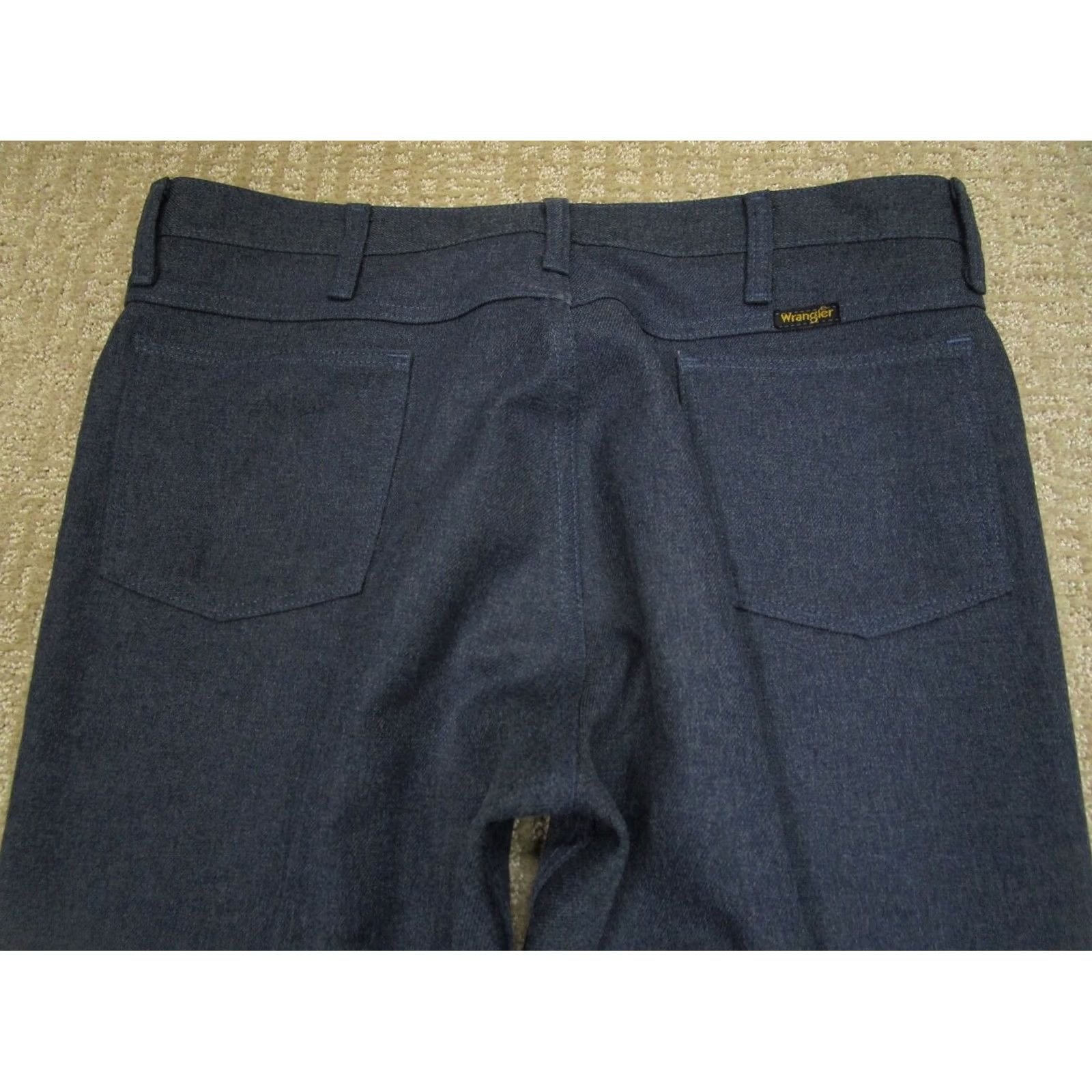 Wrangler VINTAGE Wrangler Pants Men 36x32 Blue Bootcut Slacks Western Cowboy Trousers USA Size US 36 / EU 52 - 4 Thumbnail