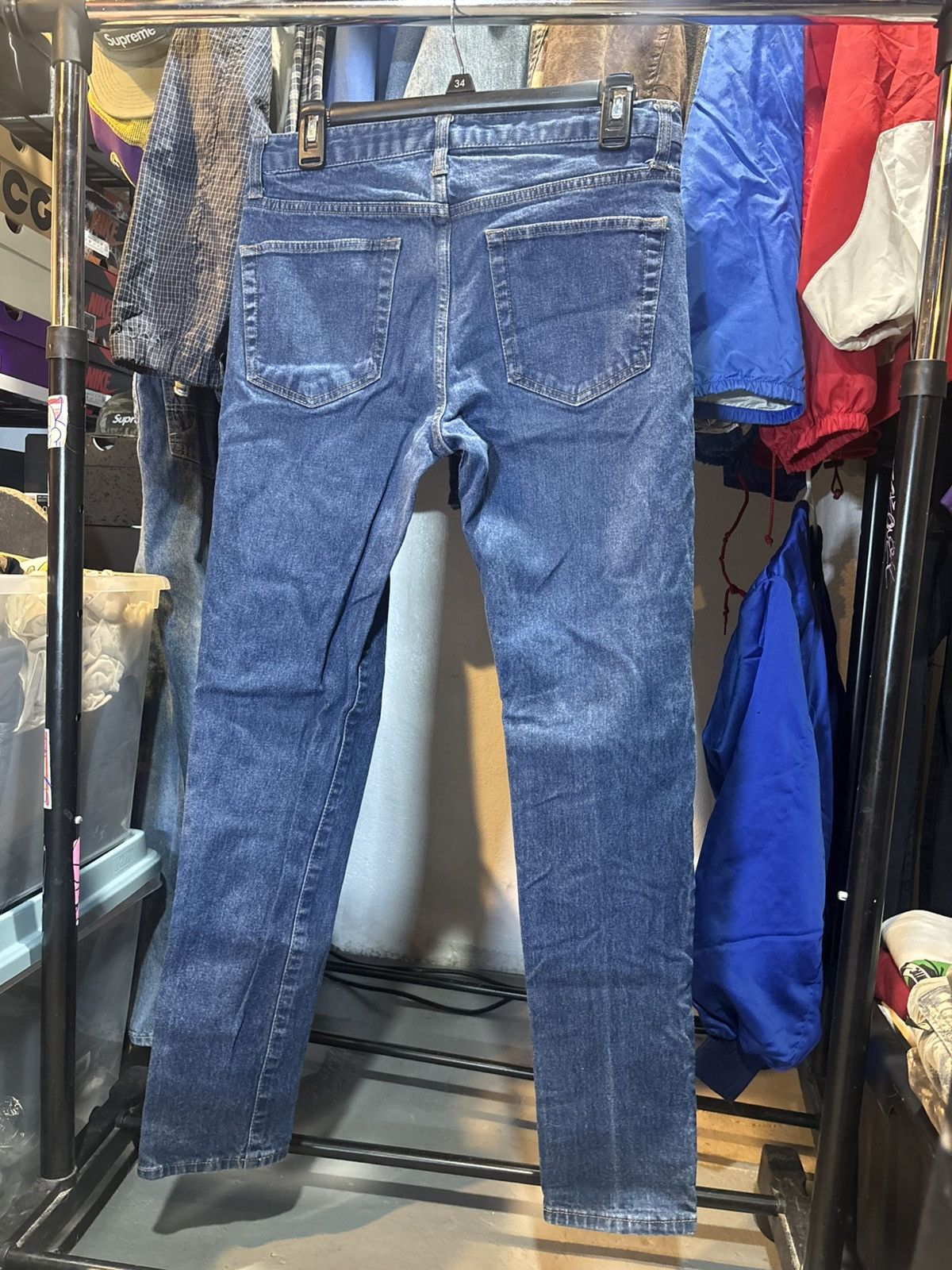 Forever 21 29x30 Dark Blue Skinny Fit Jeans Size US 29 - 3 Thumbnail