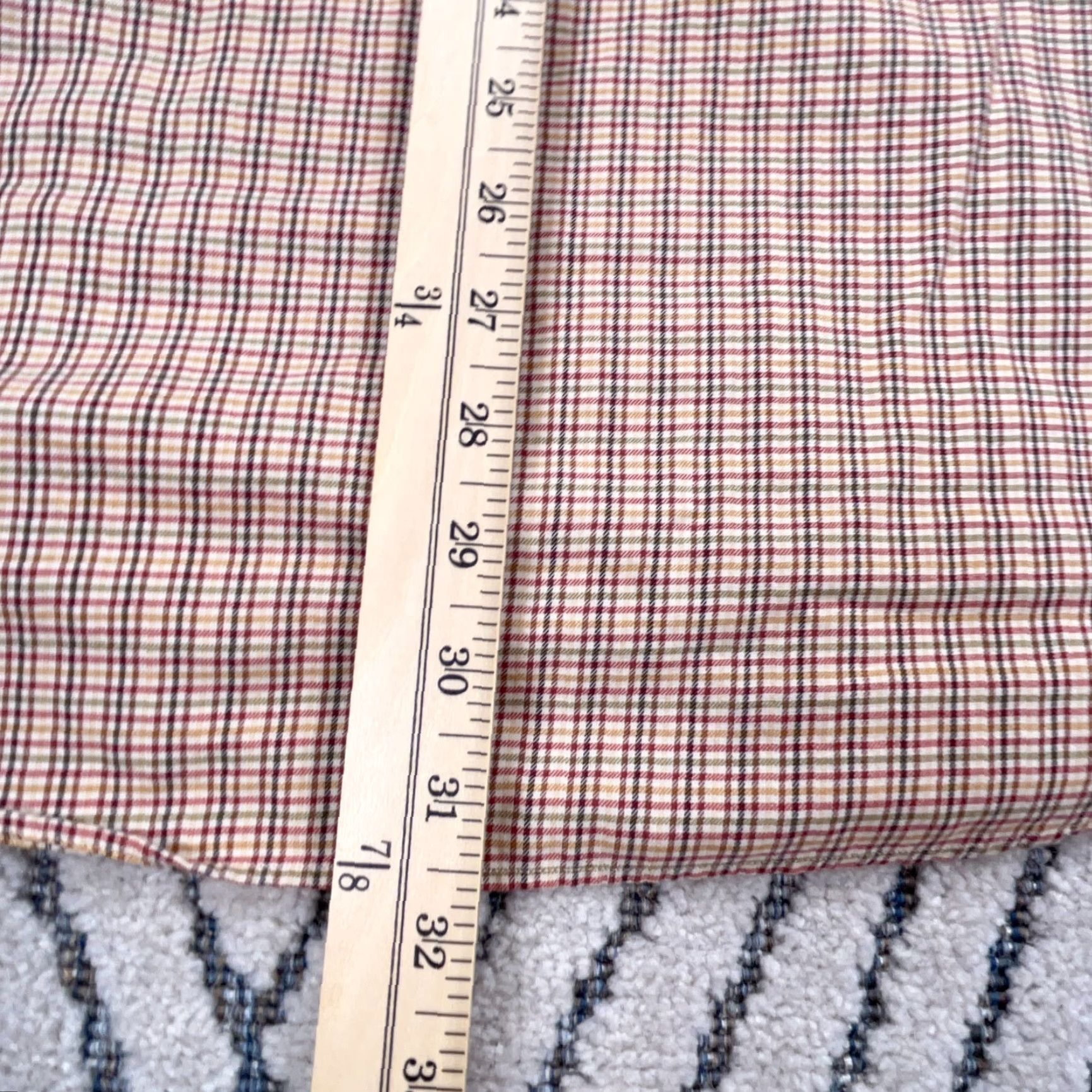 Ralph Lauren Ralph Lauren Shirt Men Large Medium Tan Plaid Button Up Blake Dress Tattersall K Size 40R - 7 Thumbnail