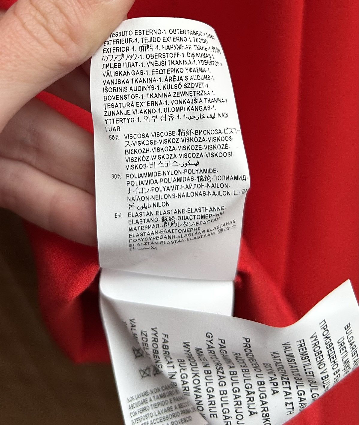Versus Versace Versace Versus Red V-Neck Short Sleeve Wrap Front Mini Dress Size M / US 6-8 / IT 42-44 - 9 Thumbnail