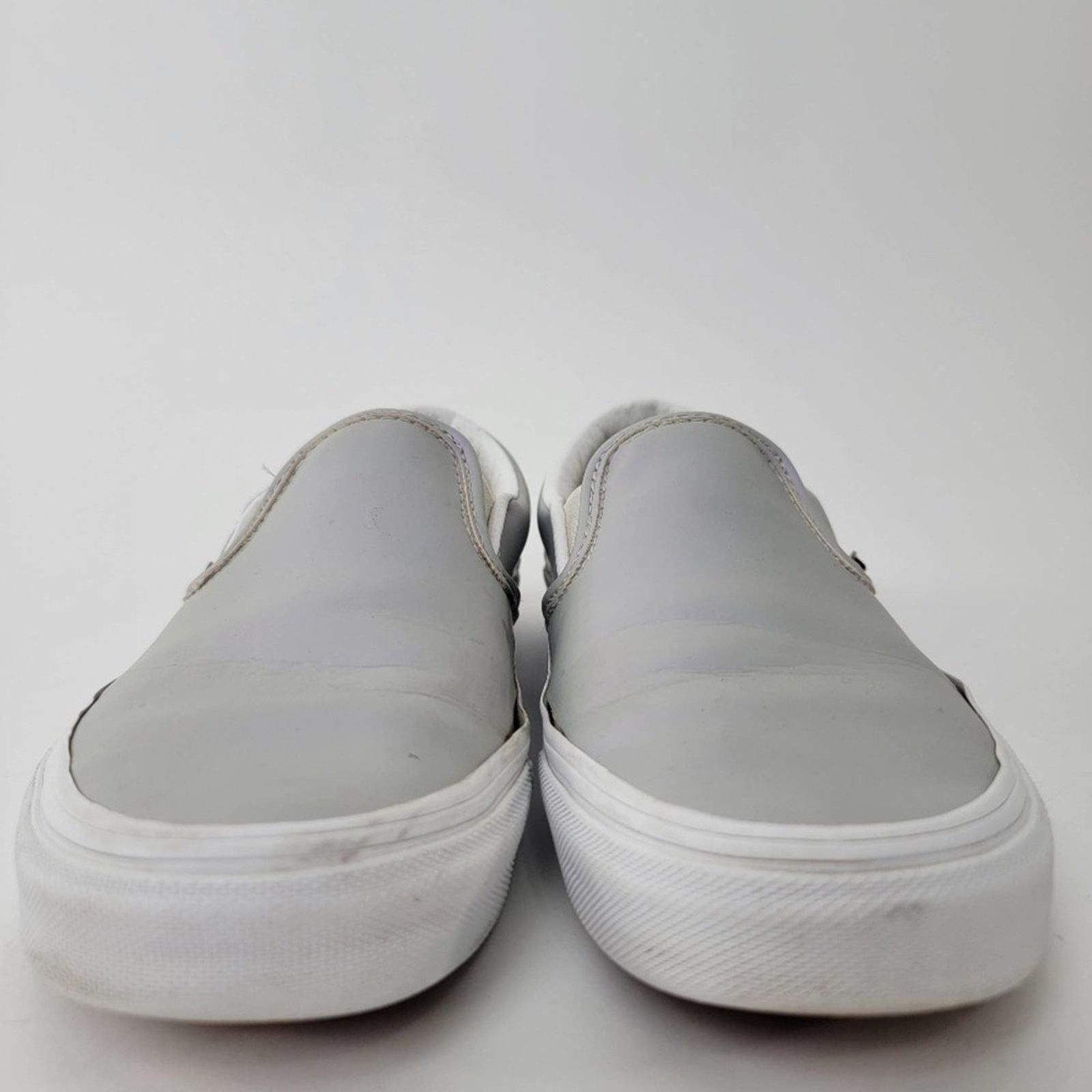Vans Vans Slip-On Iridescent Metallic Grey & White Skate Shoes Size US 6.5 / IT 36.5 - 6 Thumbnail