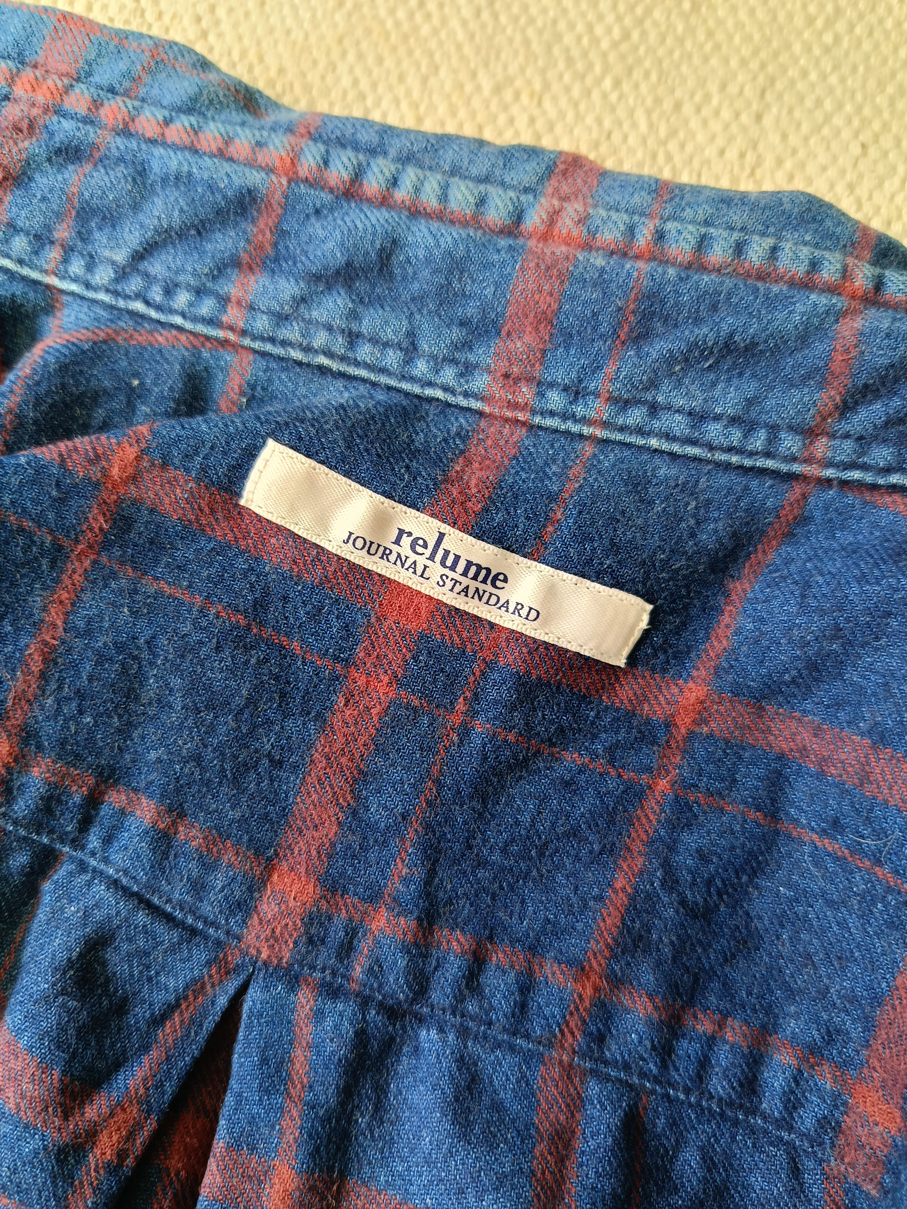 Journal Standard Journal Standard Relume plaid blue indigo flannel shirt Size US S / EU 44-46 / 1 - 9 Thumbnail