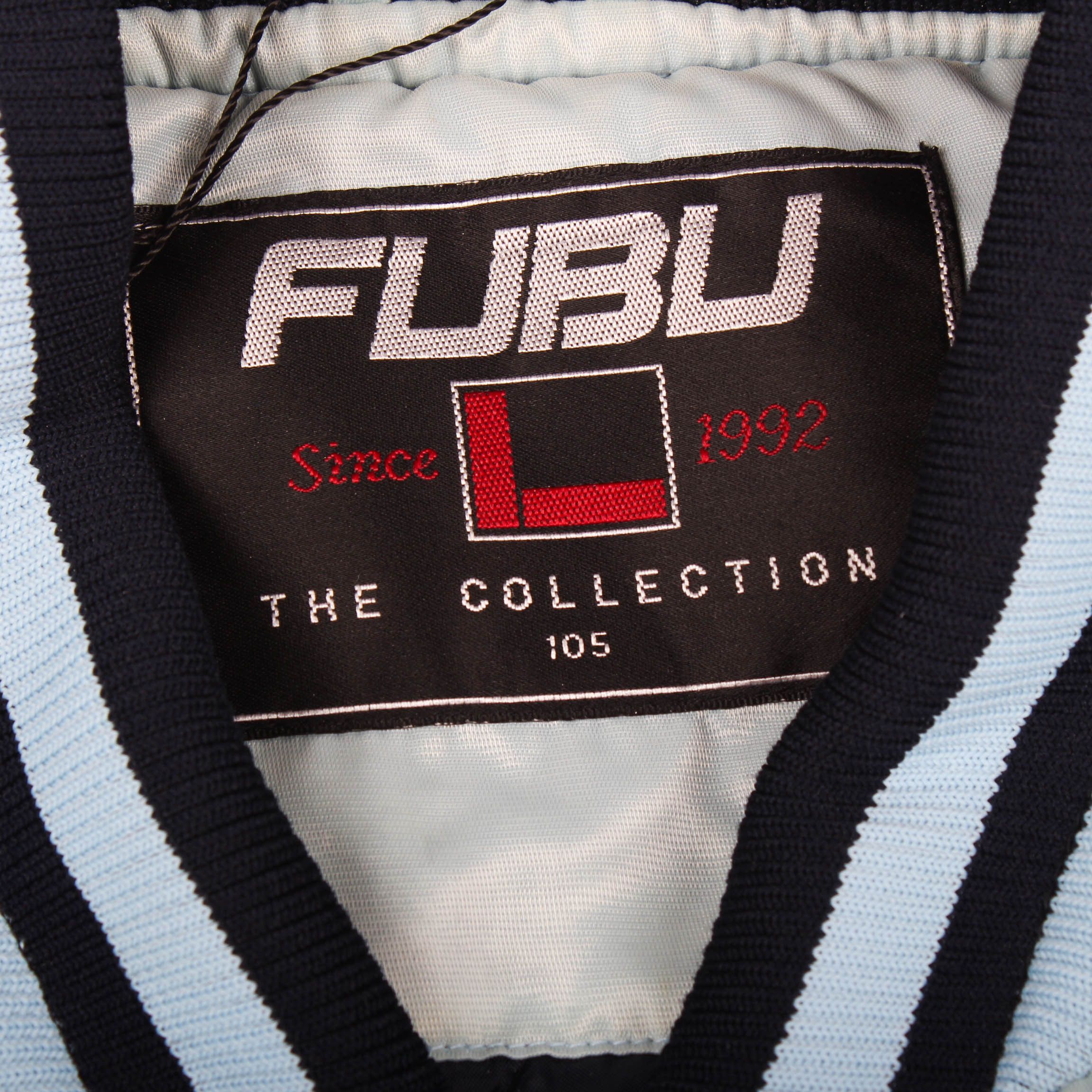 Fubu FUBU Varsity Jacket 90s Y2K Bomber Light Blue 05 League Size US XL / EU 56 / 4 - 7 Thumbnail