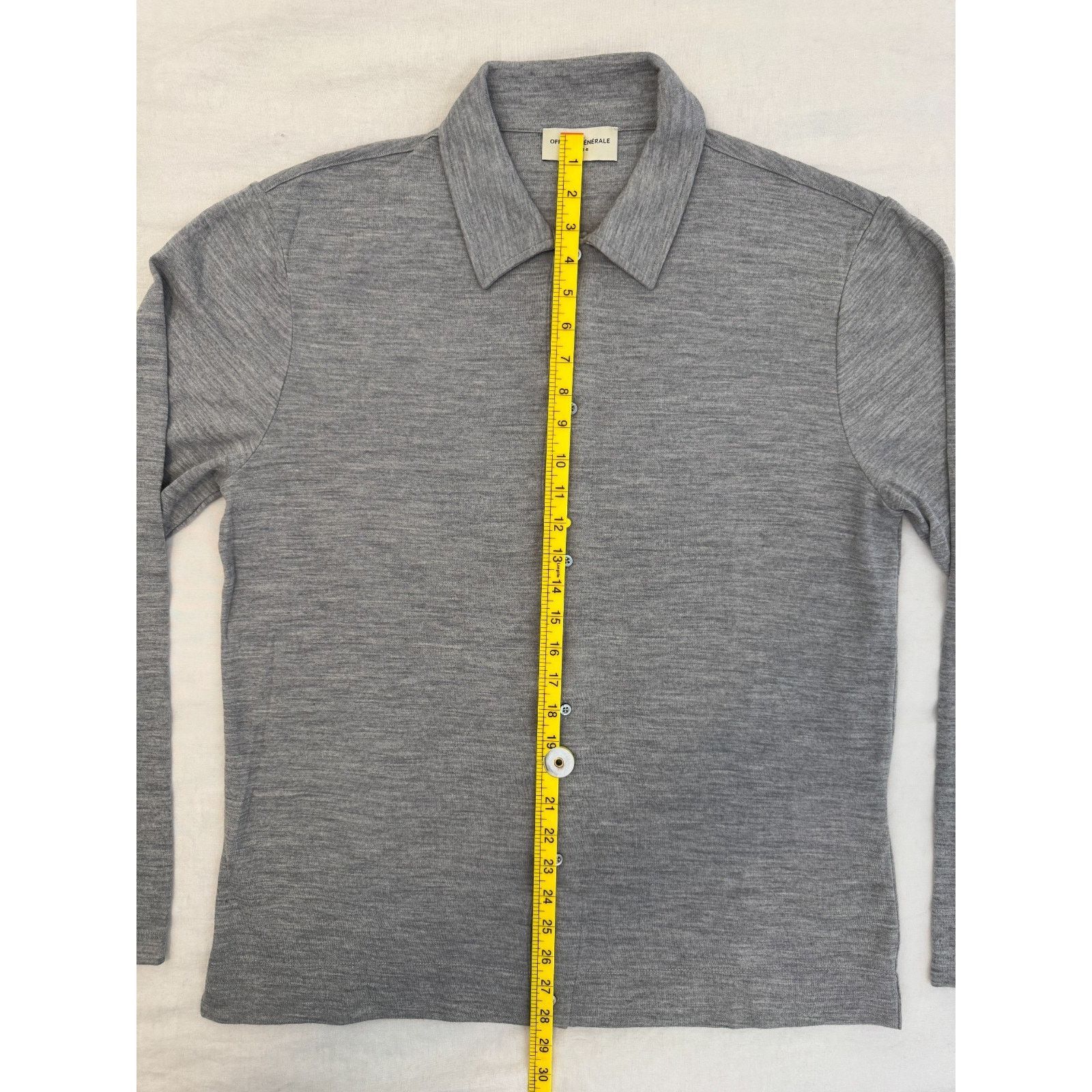 Officine Generale NWOT Officine Generale Wool Cardigan in Heather Gray Size L Size US L / EU 52-54 / 3 - 4 Thumbnail