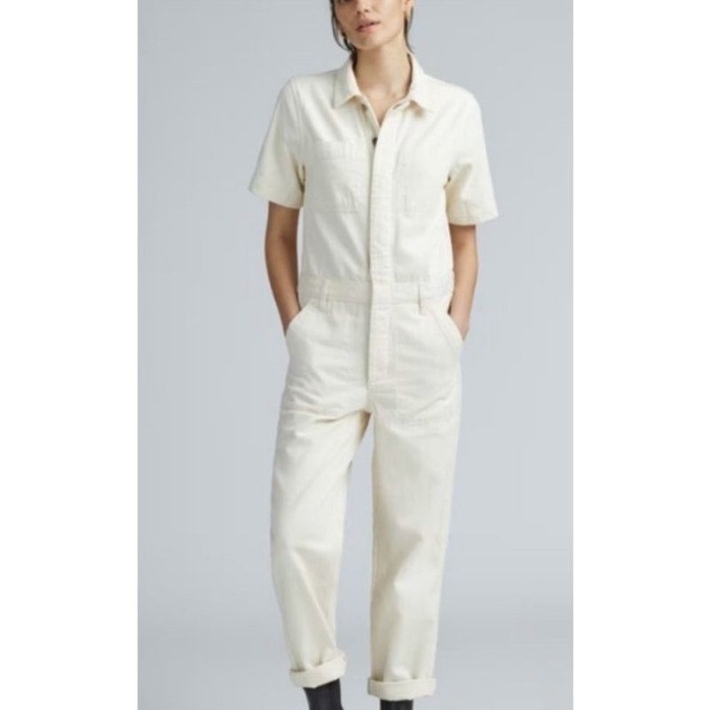 Everlane Everlane 100% Organic Cotton Denim Coverall in Bone,sz 0 Size 25" / US 0 / IT 36 - 1 Thumbnail