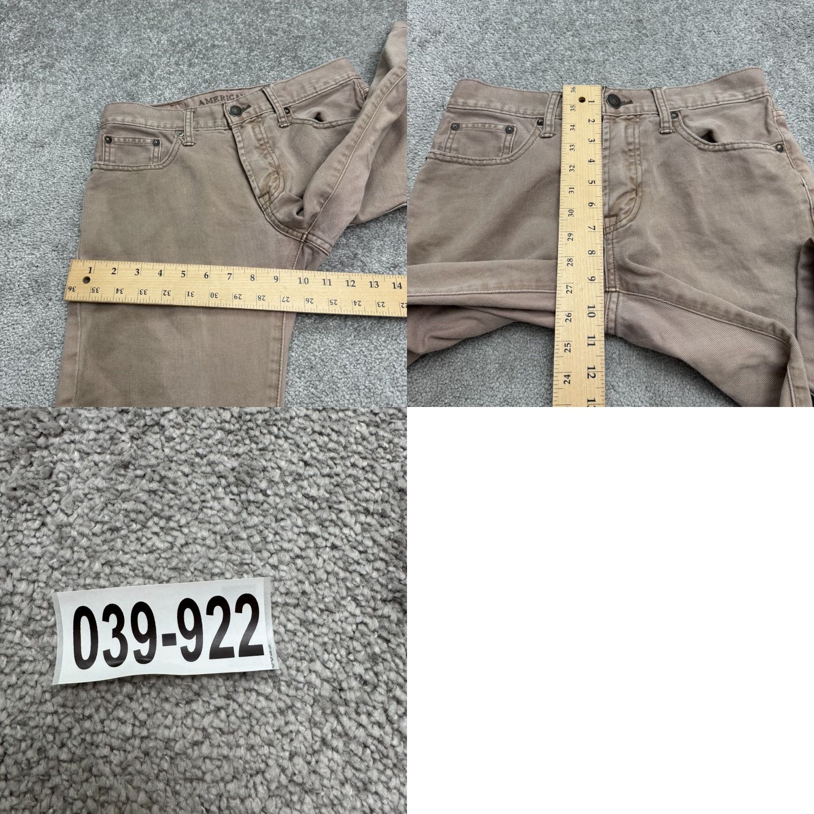 American Eagle Outfitters American Eagle Outfitters Jeans Men Slim Straight 29x30 Brown Cotton Denim 5-Pocket Dark Vintage No N/A Size US 29 - 10 Thumbnail