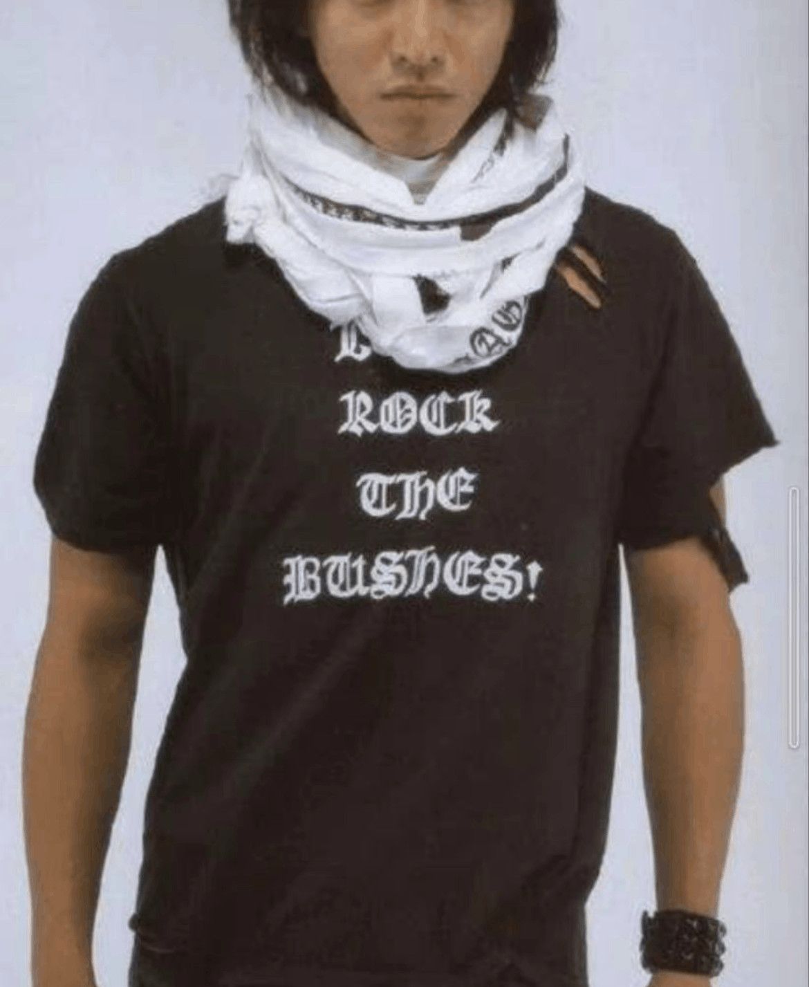 Number (N)ine Number Nine 04AW Give Peace a Chance Scarf-2508