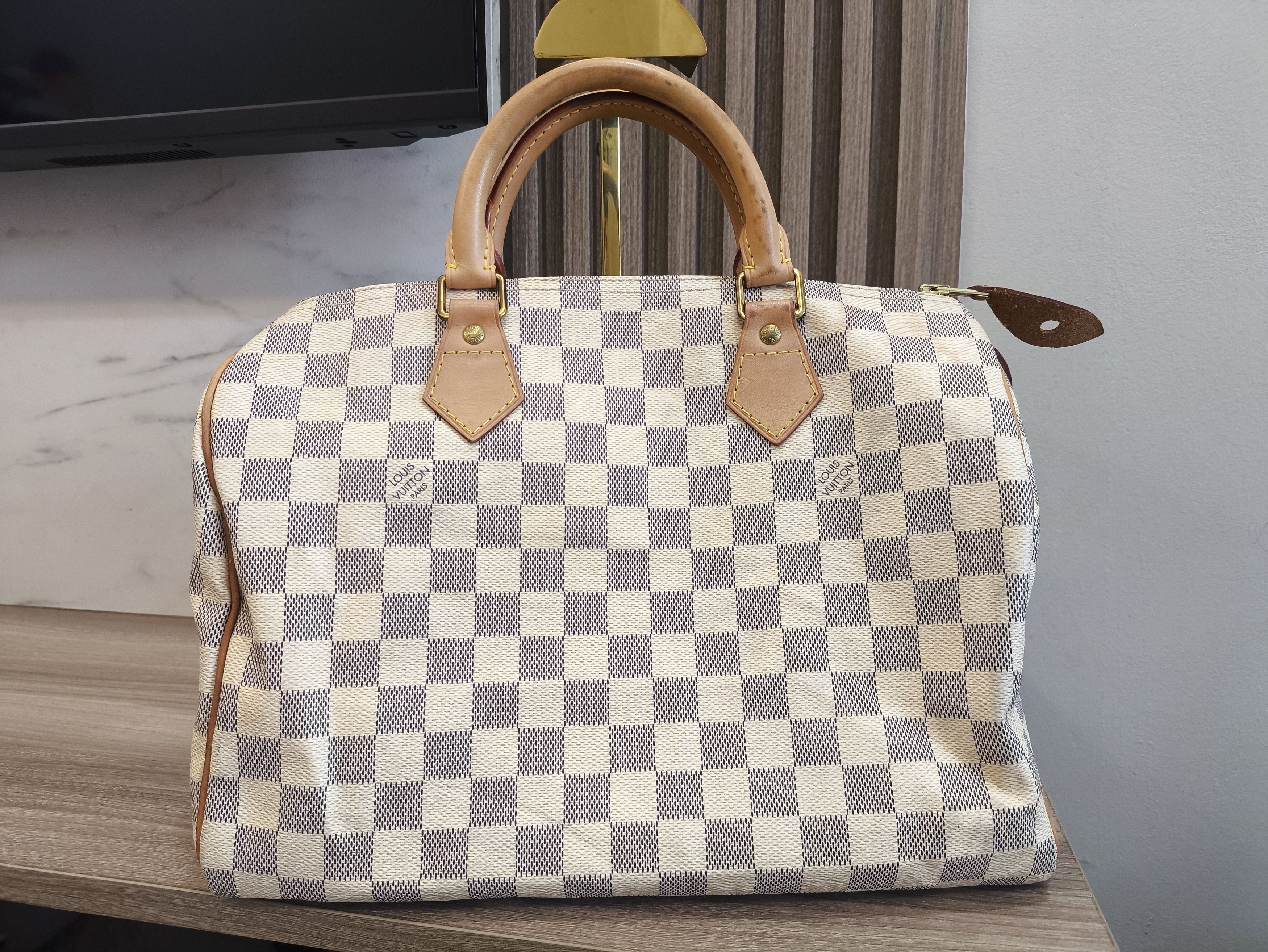 Louis Vuitton Louis Vuitton Azur 30 Speedy Bag Size ONE SIZE - 1 Thumbnail