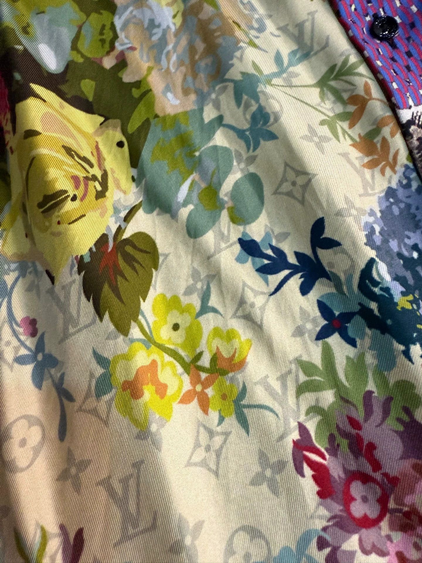 Louis Vuitton LV Colorblocked Damier x Monogram Rose Silk Shirt M Size US M / EU 48-50 / 2 - 4 Thumbnail