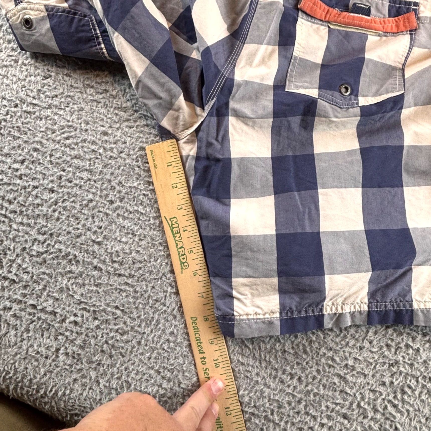 J.Crew J. Crew Trunks Bottom Men 32 Blue Plaid Board Short Short Swim Trunks Lined Drawstring Regular Size US 32 / EU 48 - 4 Thumbnail