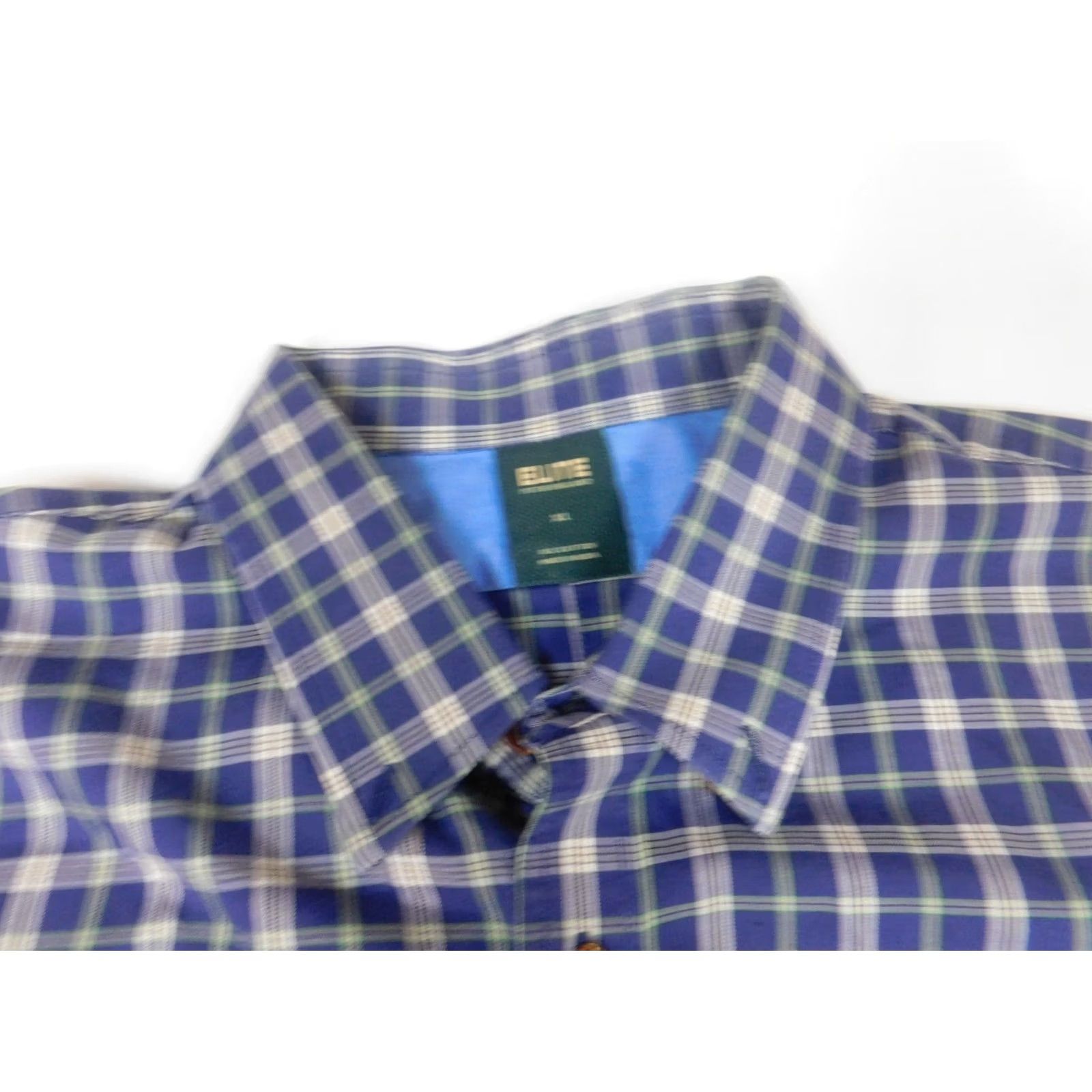 Vintage Peter England Mens Button-Down Shirt XL plaid Elite modern fit Size US XL / EU 56 / 4 - 4 Thumbnail