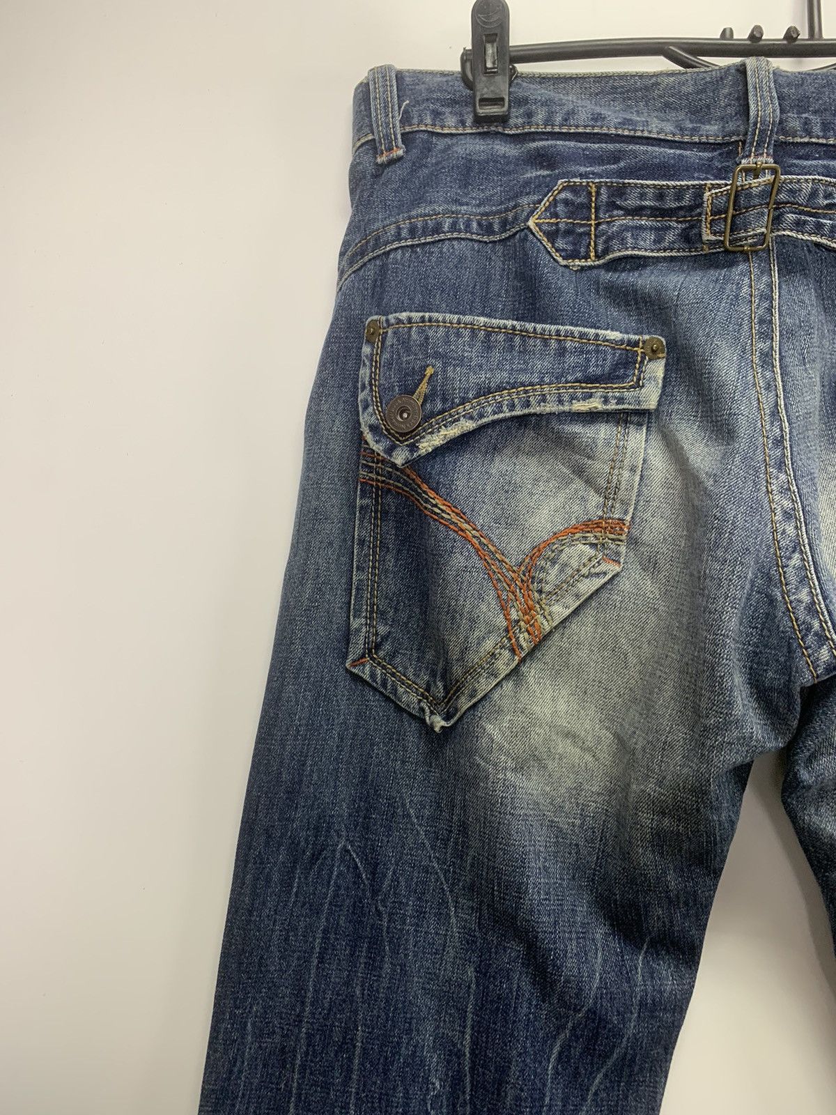 Vintage Back Number Distress Jeans Size US 34 / EU 50 - 10 Thumbnail