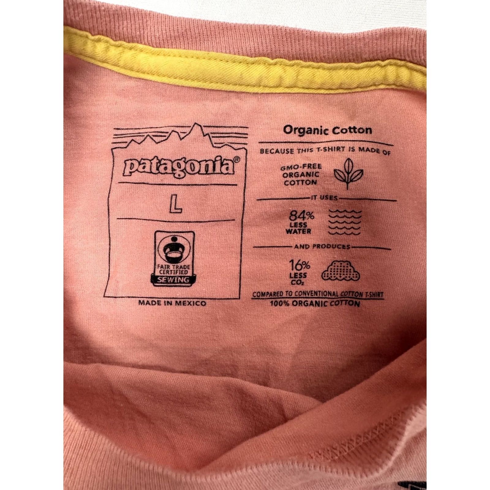 Patagonia Patagonia Men's T-Shirt L Save Our Home Planet Mountains Pink Organic Cotton Size US L / EU 52-54 / 3 - 4 Thumbnail
