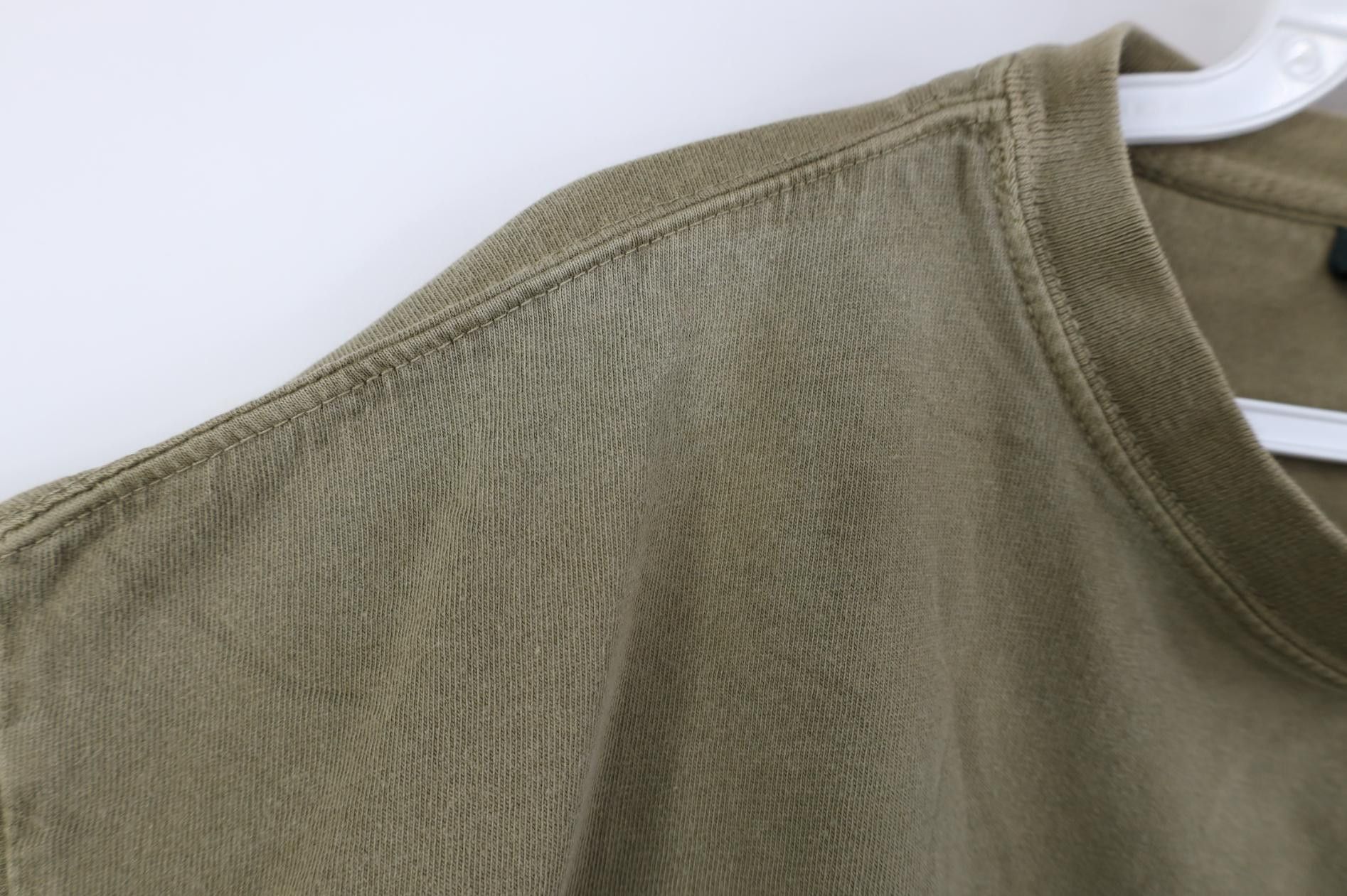 Vintage Vintage 90s Streetwear Cotton Long Sleeve T-Shirt Olive Size US L / EU 52-54 / 3 - 9 Thumbnail