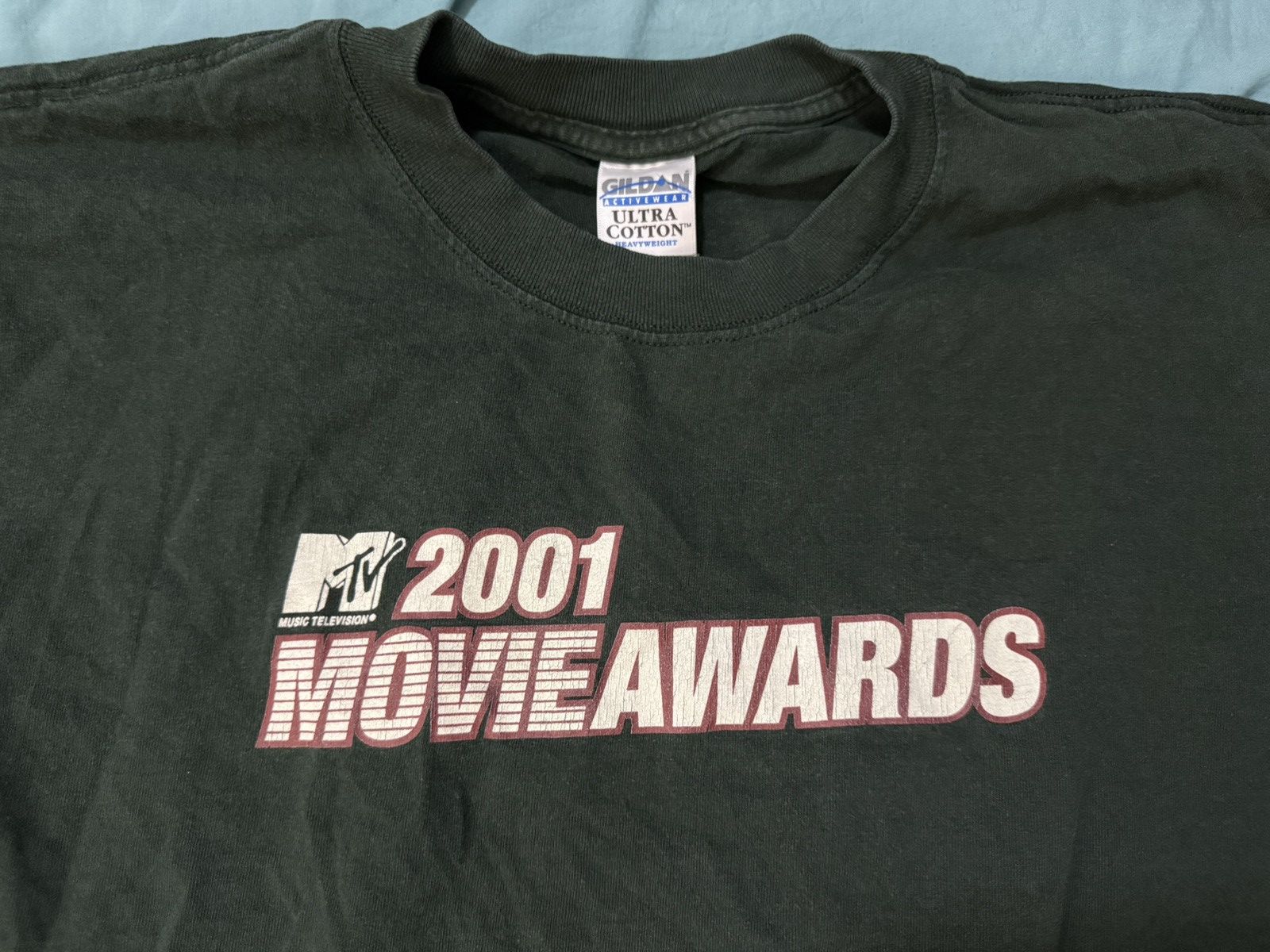 Vintage Vintage MTV Movie Awards 2001 Moss Green T Shirt Size US XL / EU 56 / 4 - 3 Thumbnail