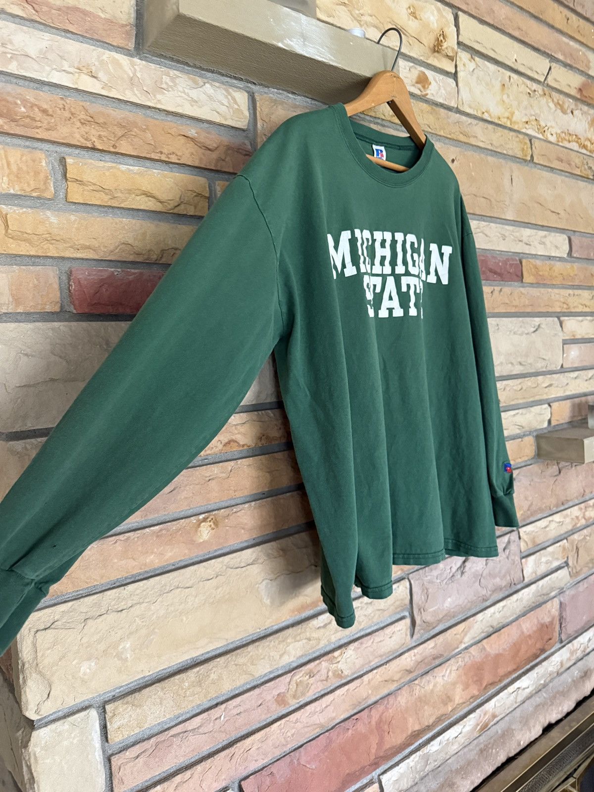 Russell Athletic Vintage 90s Michigan State University Long Sleeve Tee Size US XL / EU 56 / 4 - 5 Thumbnail