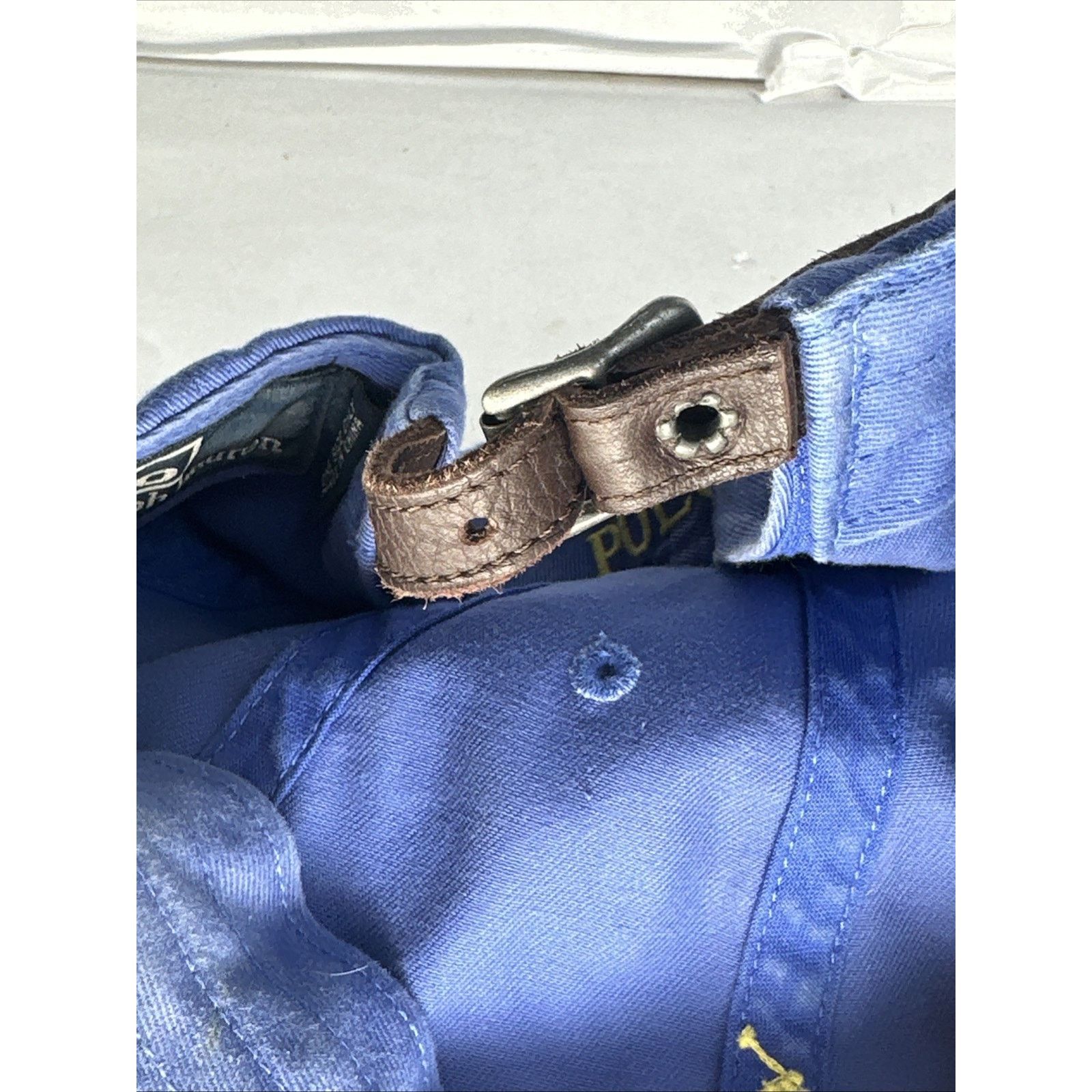 Polo Ralph Lauren Polo Ralph Lauren Blue Ball Cap Chino Hat Yellow Pony Size ONE SIZE - 8 Thumbnail