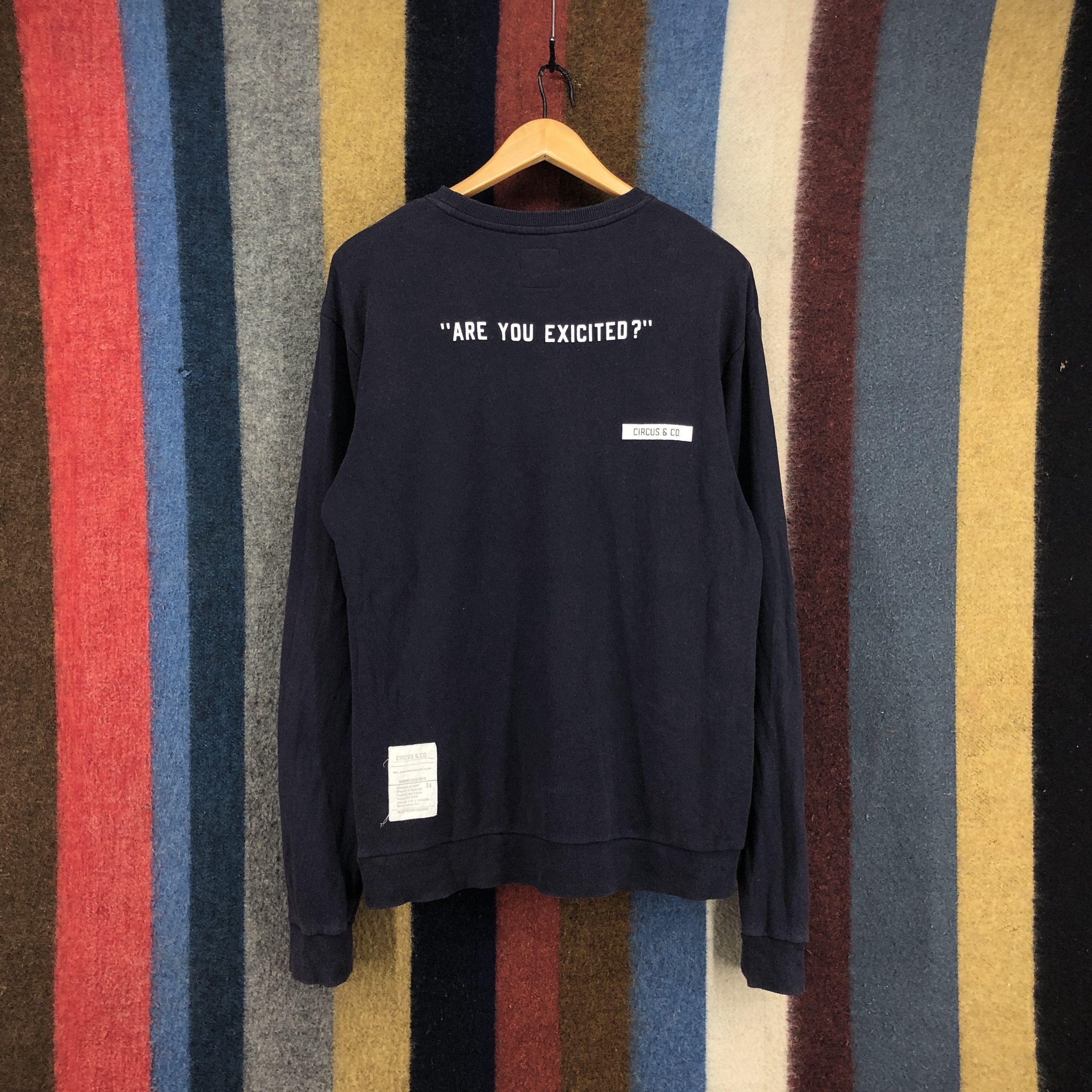 Japanese Brand CIRCUS & CO Crew Neck Sweatshirt #0703/AE Size US M / EU 48-50 / 2 - 8 Thumbnail