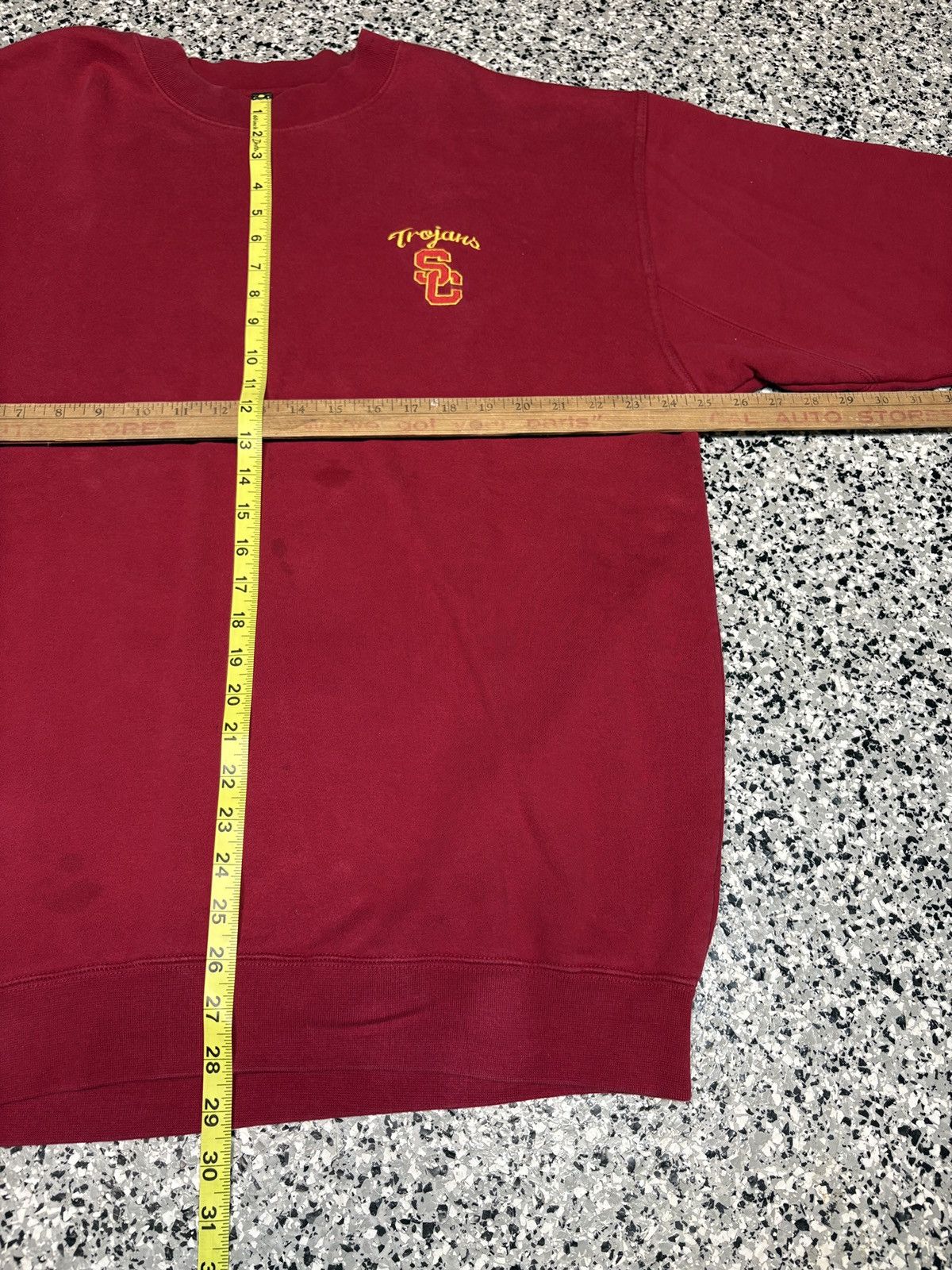 NCAA Vintage 1990s Team Trojans USC College Sweater Size XL 0656 Size US XL / EU 56 / 4 - 6 Thumbnail