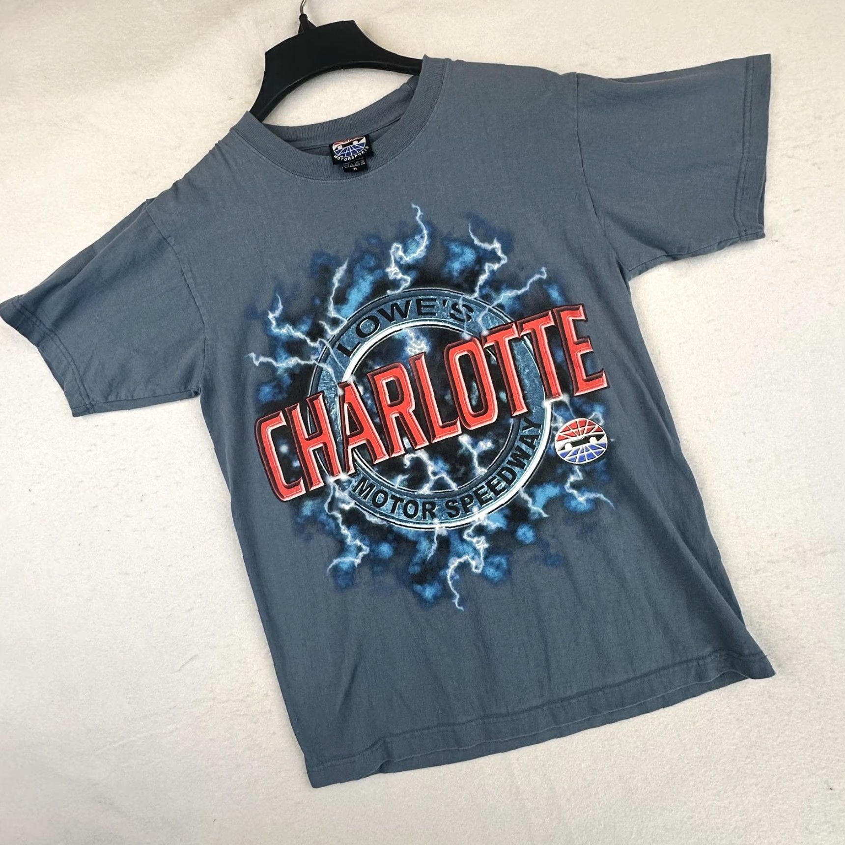 NASCAR Vintage Charlotte Motor Speedway Shirt Mens Medium Lowe's Racing NASCAR 90s Tee Size US M / EU 48-50 / 2 - 2 Thumbnail