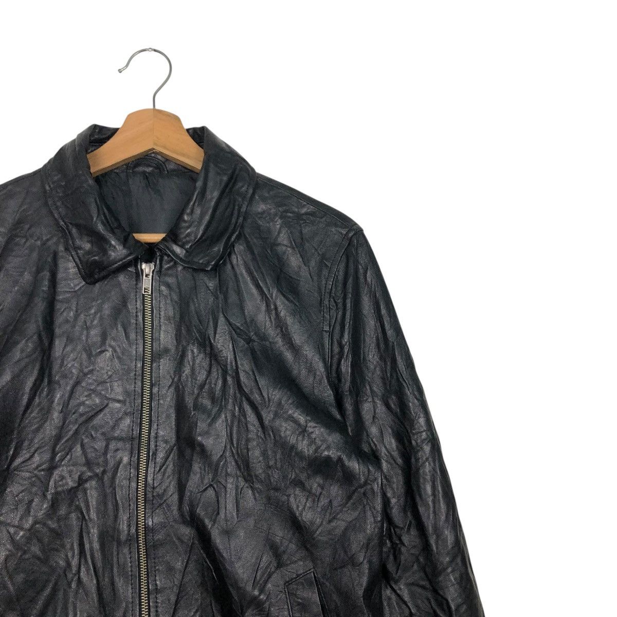 Japanese Brand 🔥VINTAGE UNBRANDED SOFT LEATHER JACKET RACER ISSEY MIYAKE Size US S / EU 44-46 / 1 - 8 Thumbnail