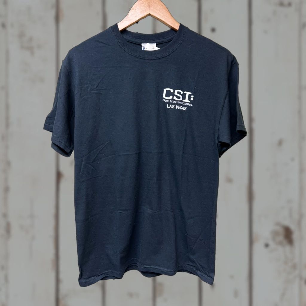 J Brand 2011 CSI LAS VEGAS TV SHOW T-SHIRT BLACK BRAND NEW NOS Short Sleeve Men M Crew Neck Heavy Cotton Shirt CSI Las Vegas TV Show Mens Black 2011 T Shirt Size US M / EU 48-50 / 2 - 1 Thumbnail