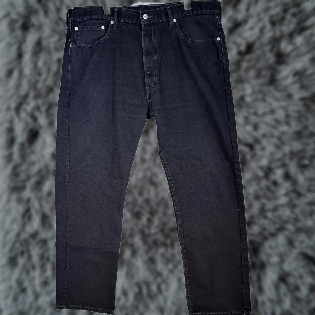 Levi's Levi's 505 Jeans Mens 40x32 Black Straight Leg Denim Pants Cotton Size US 40 / EU 56 - 1 Thumbnail